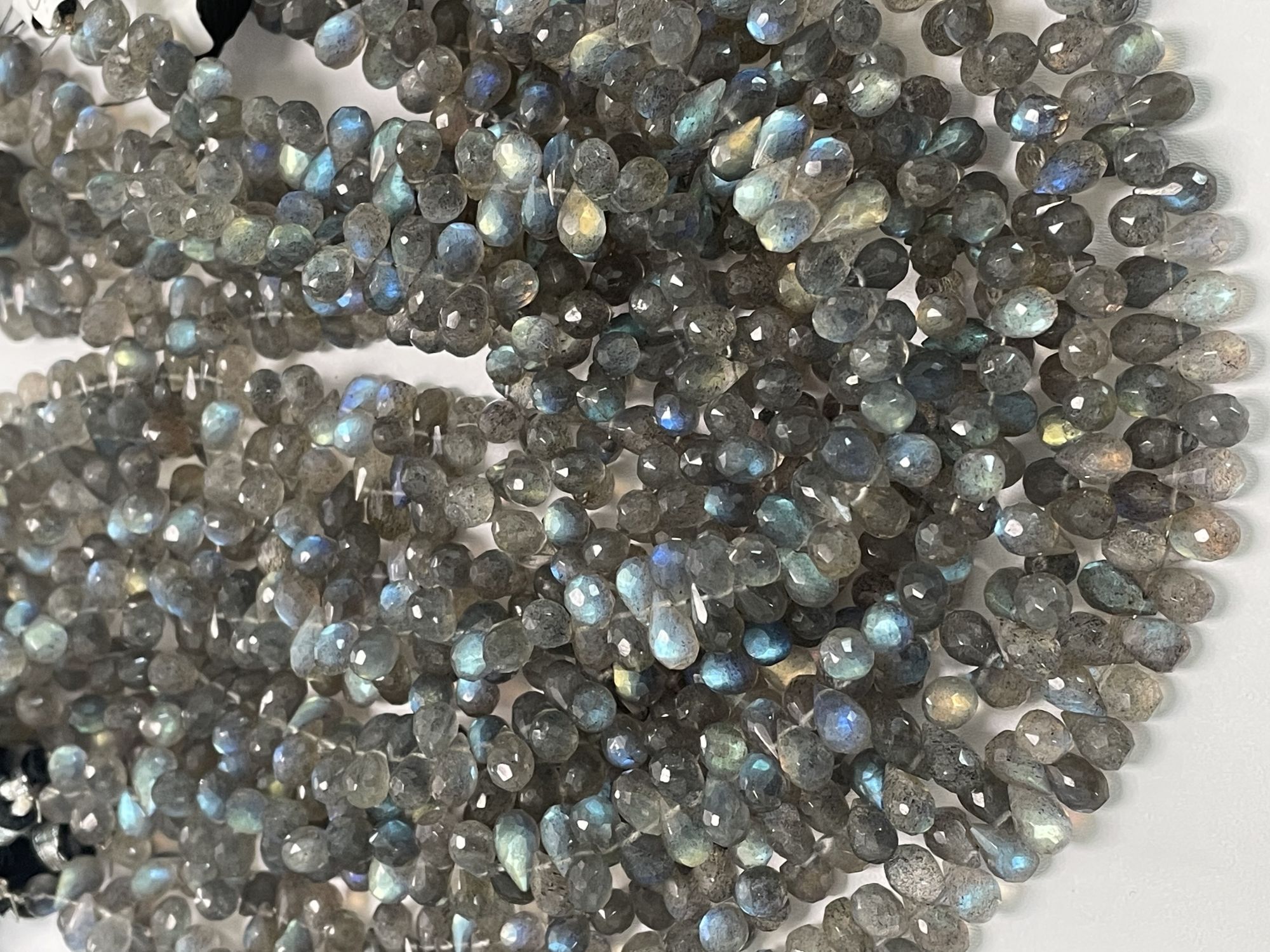 Labradorite Drop Faceted