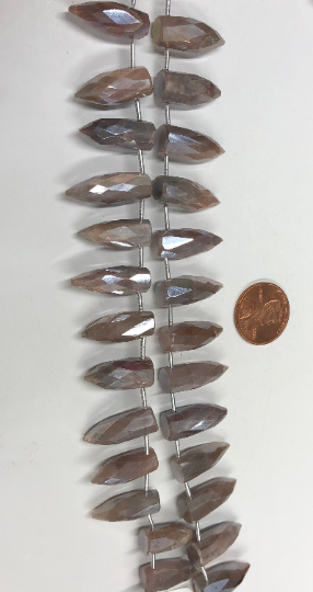Mystic Brown Moonstone Bullets Faceted
