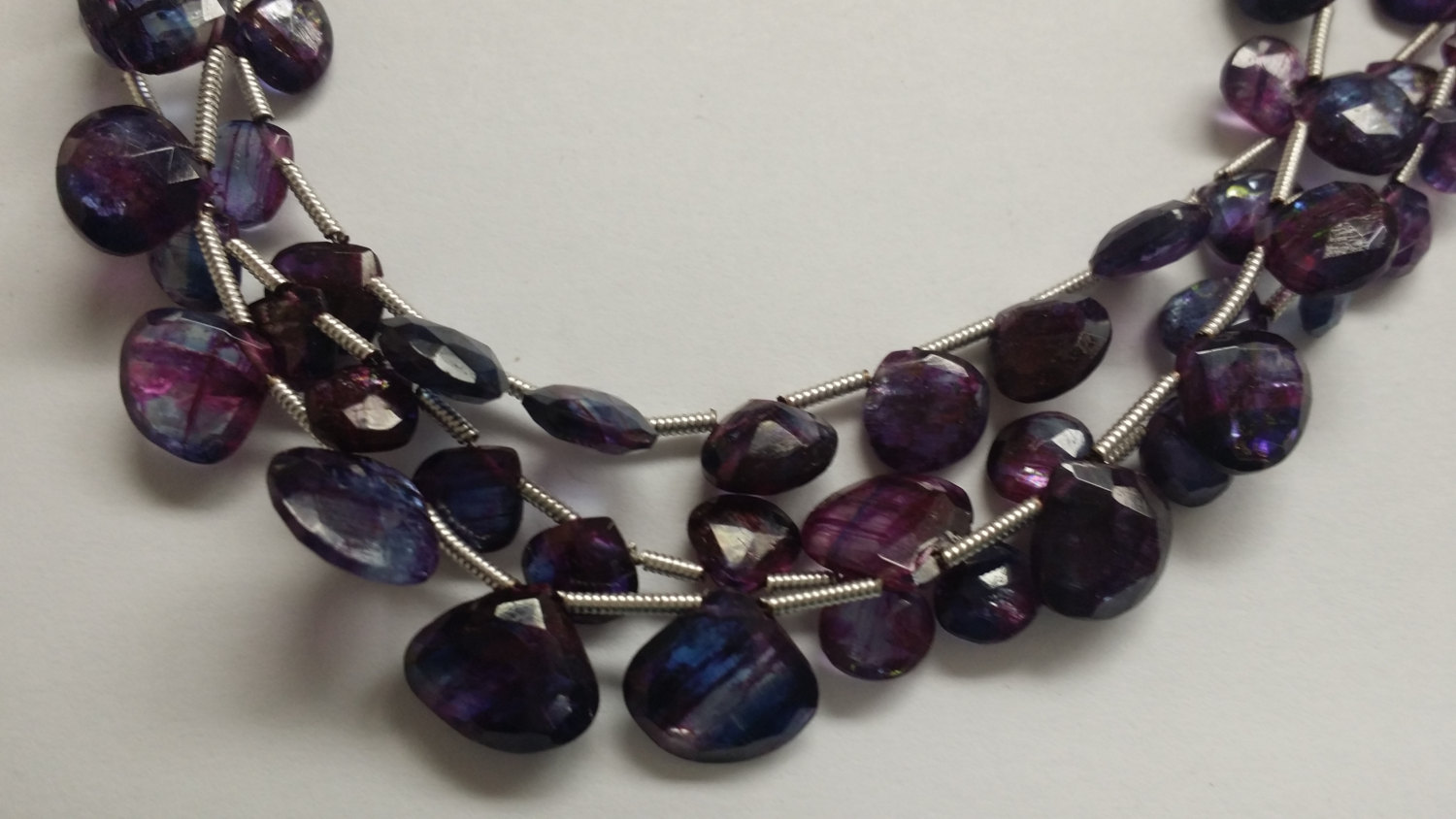 Dyed Kyanite Hearts Faceted