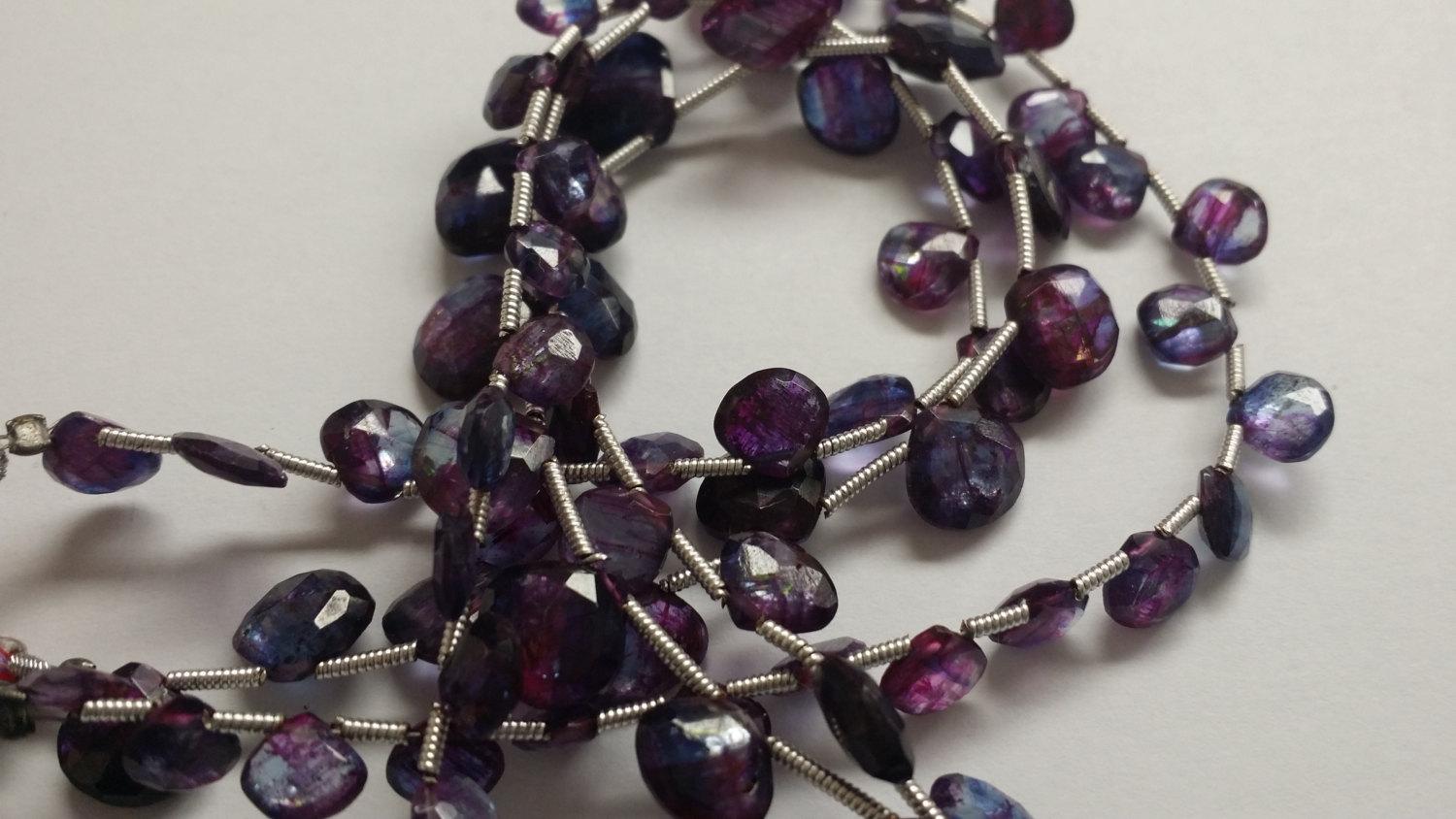 Dyed Kyanite Hearts Faceted