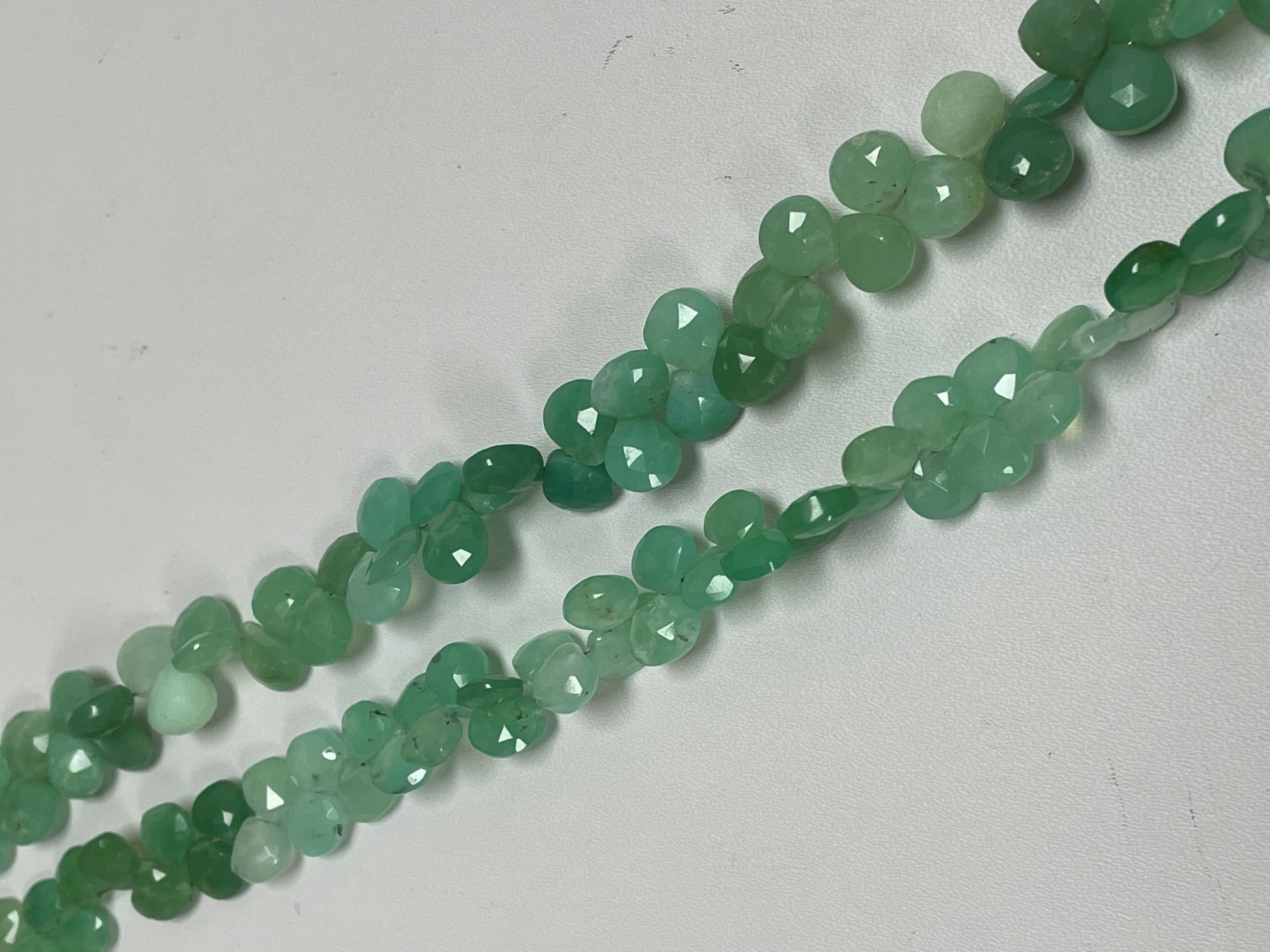 Chrysoprase Heart Faceted