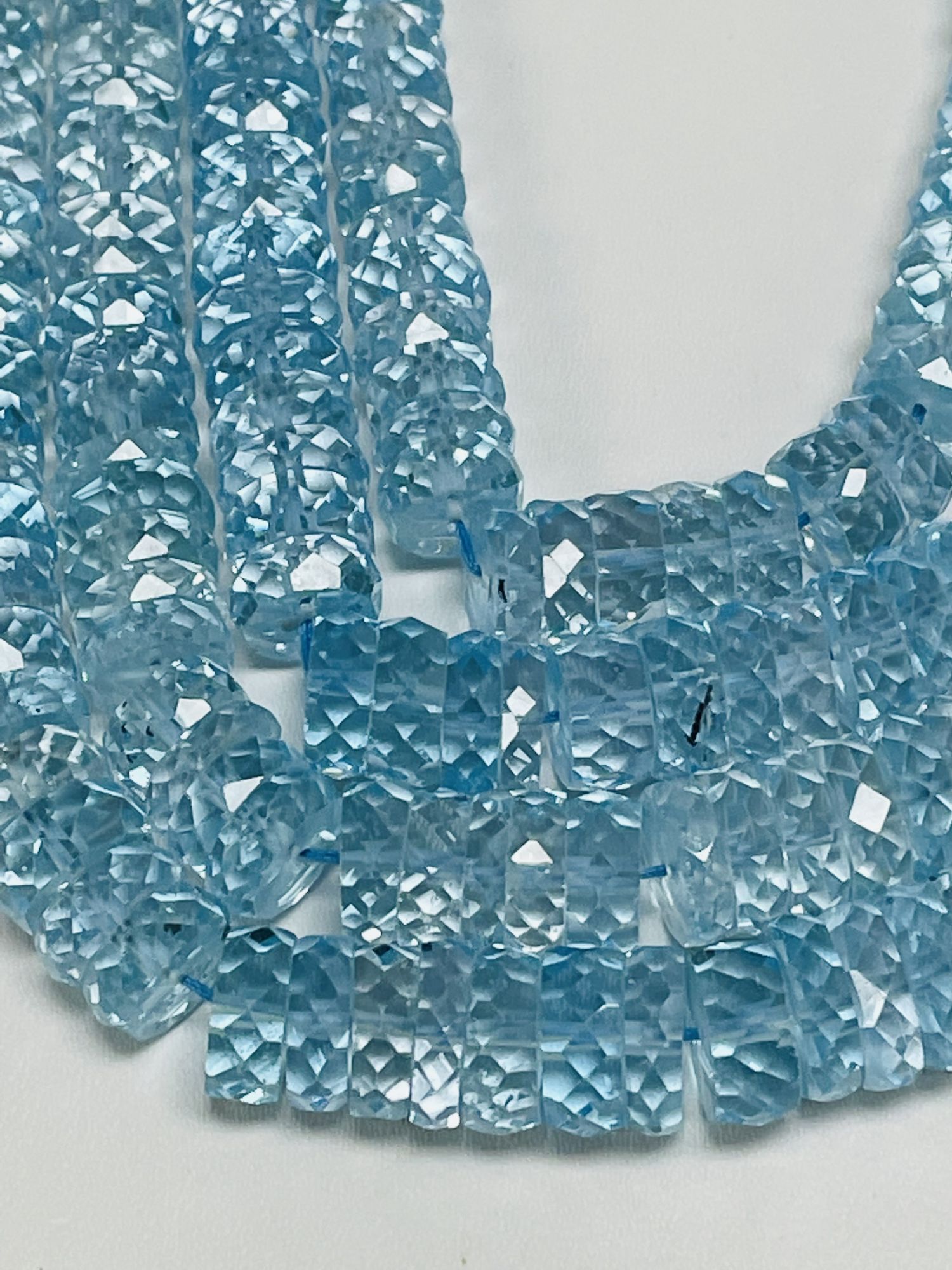 Sky Blue Topaz Tire Faceted