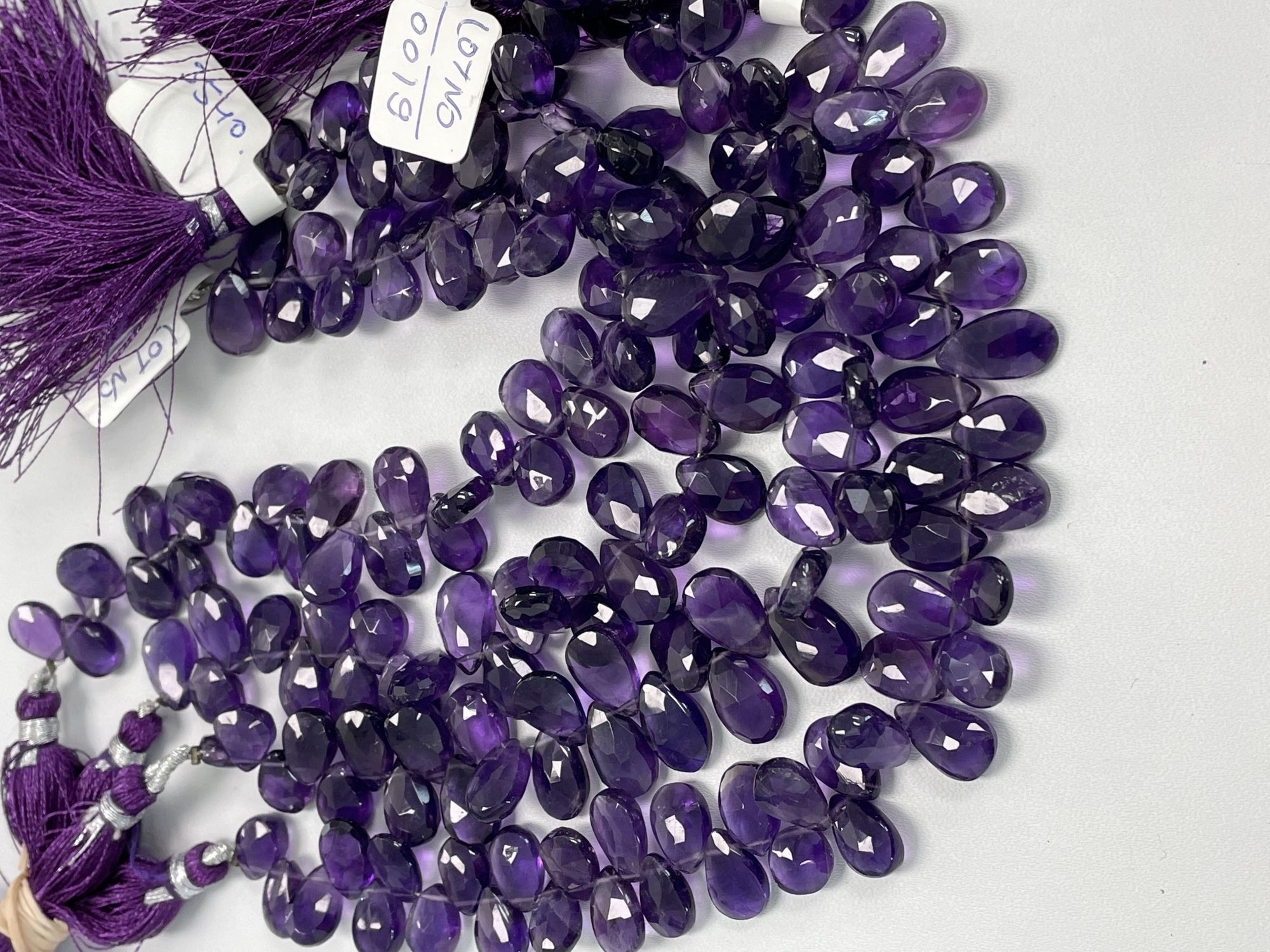Purple Amethyst Pear Faceted