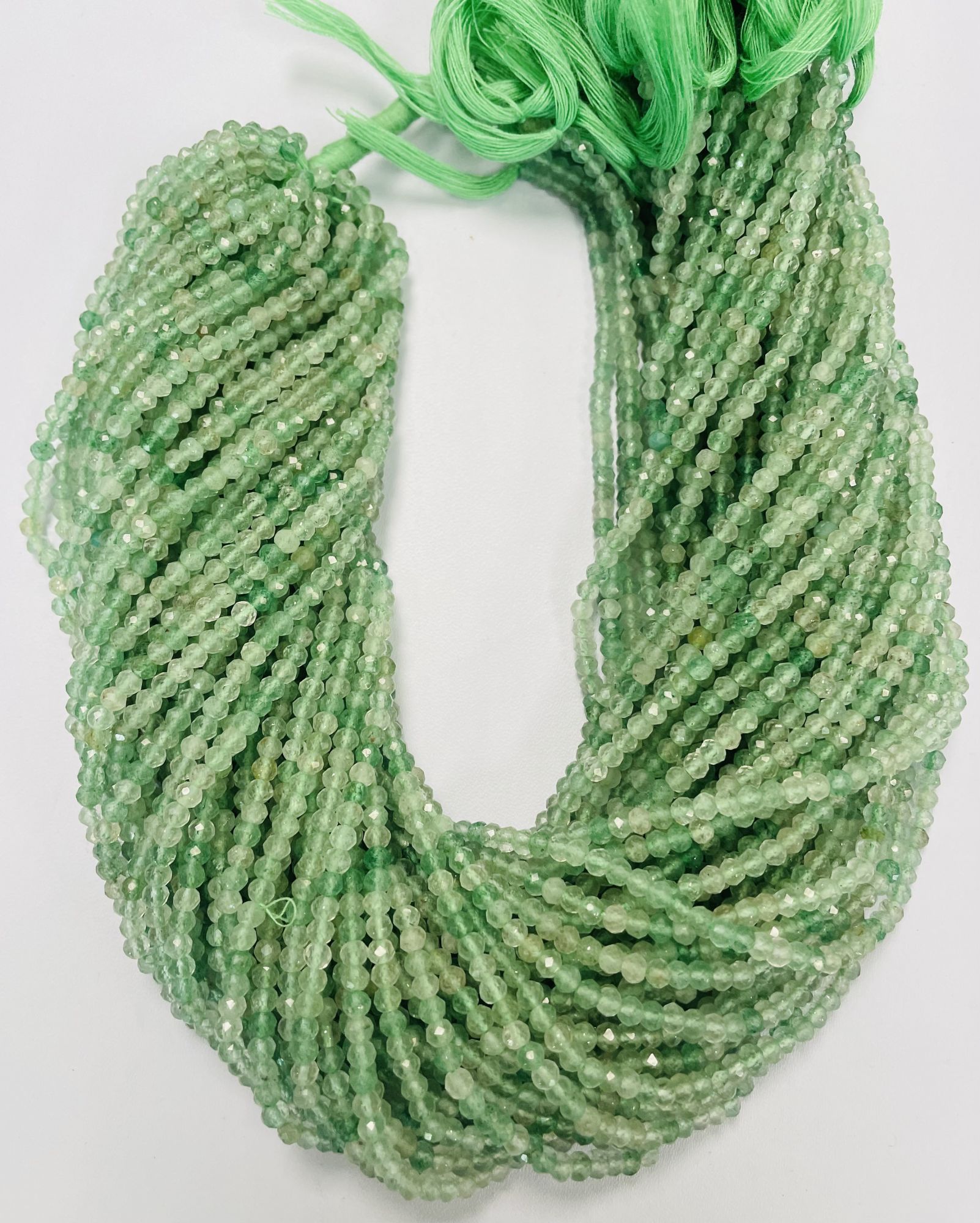 Aventurine Rondelle Faceted