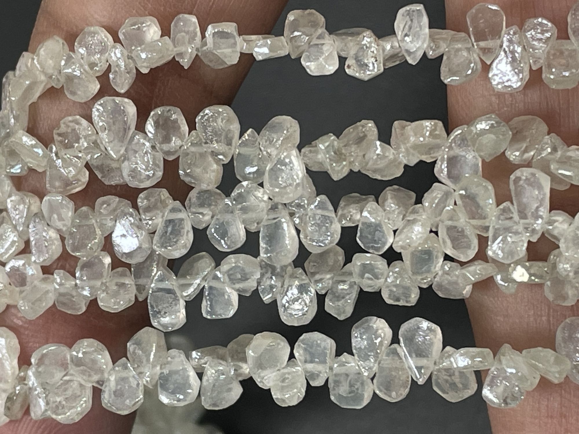 Zircon Pear Organic Cut Faceted