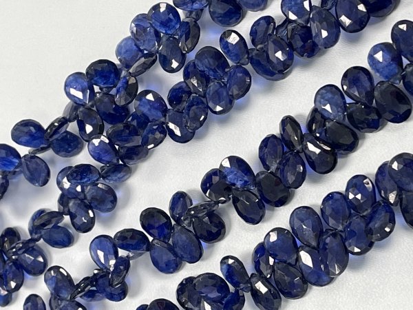 Blue Sapphire Pear Faceted