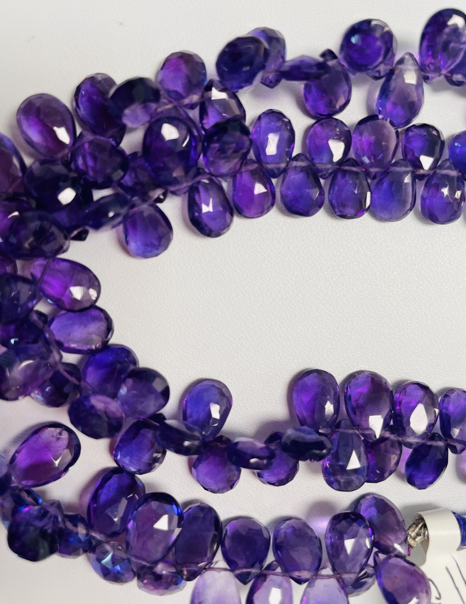 Purple Amethyst Pear Faceted