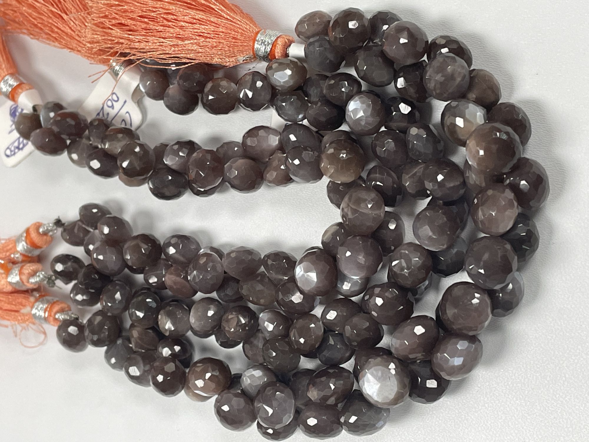 Chocolate Moonstone Onion Faceted