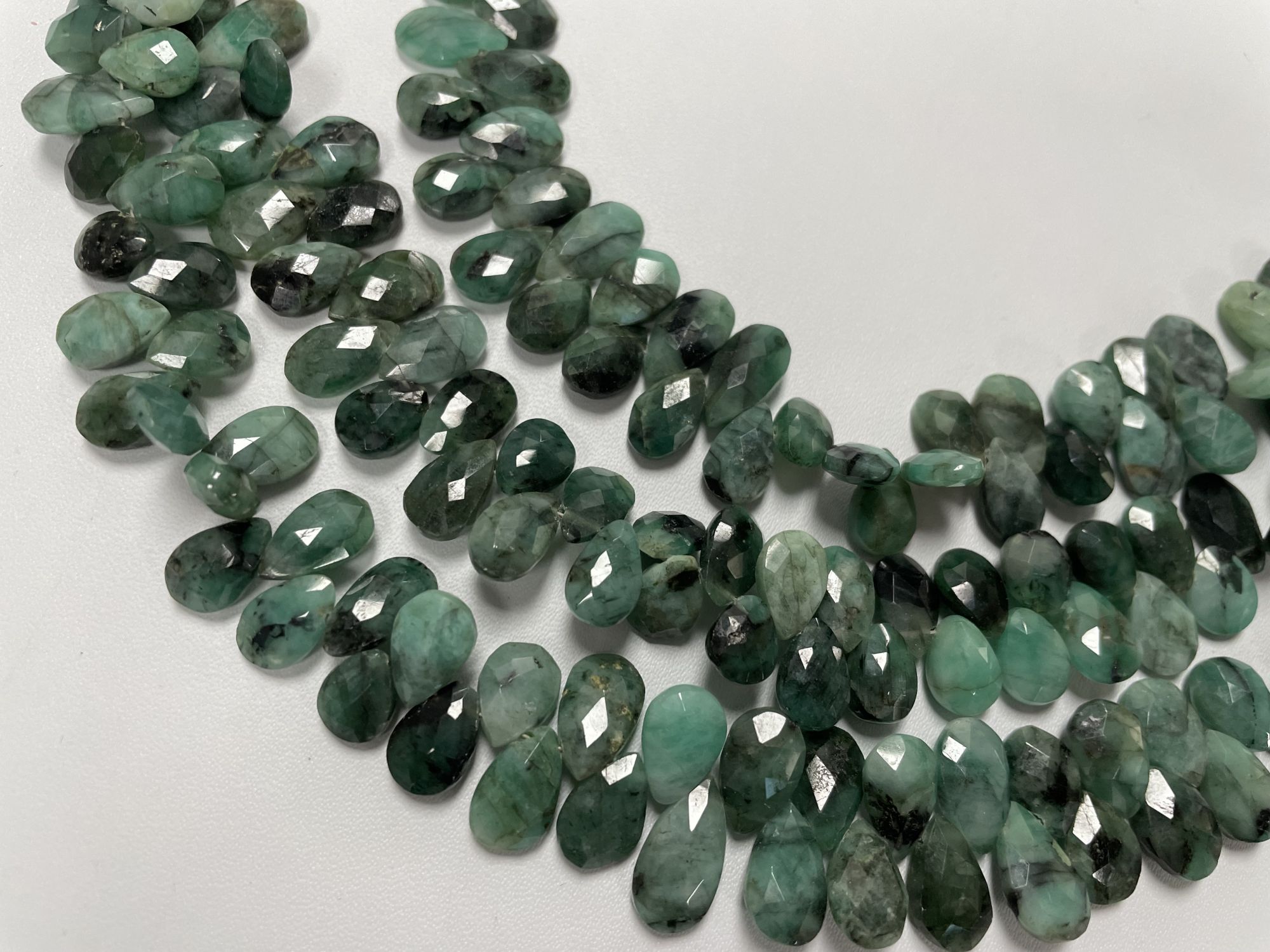 Brazilian Emerald Pears Faceted