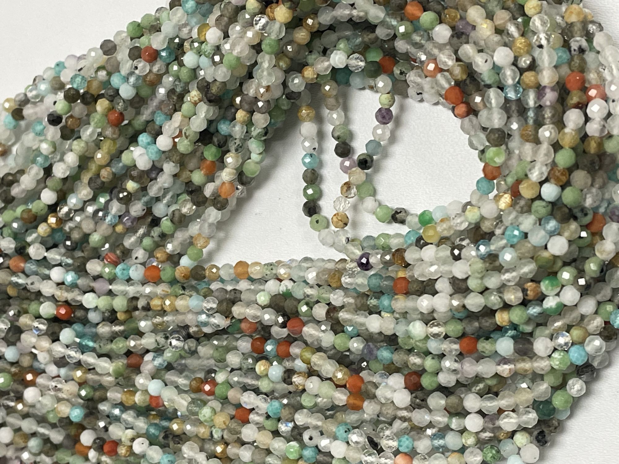 Multistone Rondelle Faceted