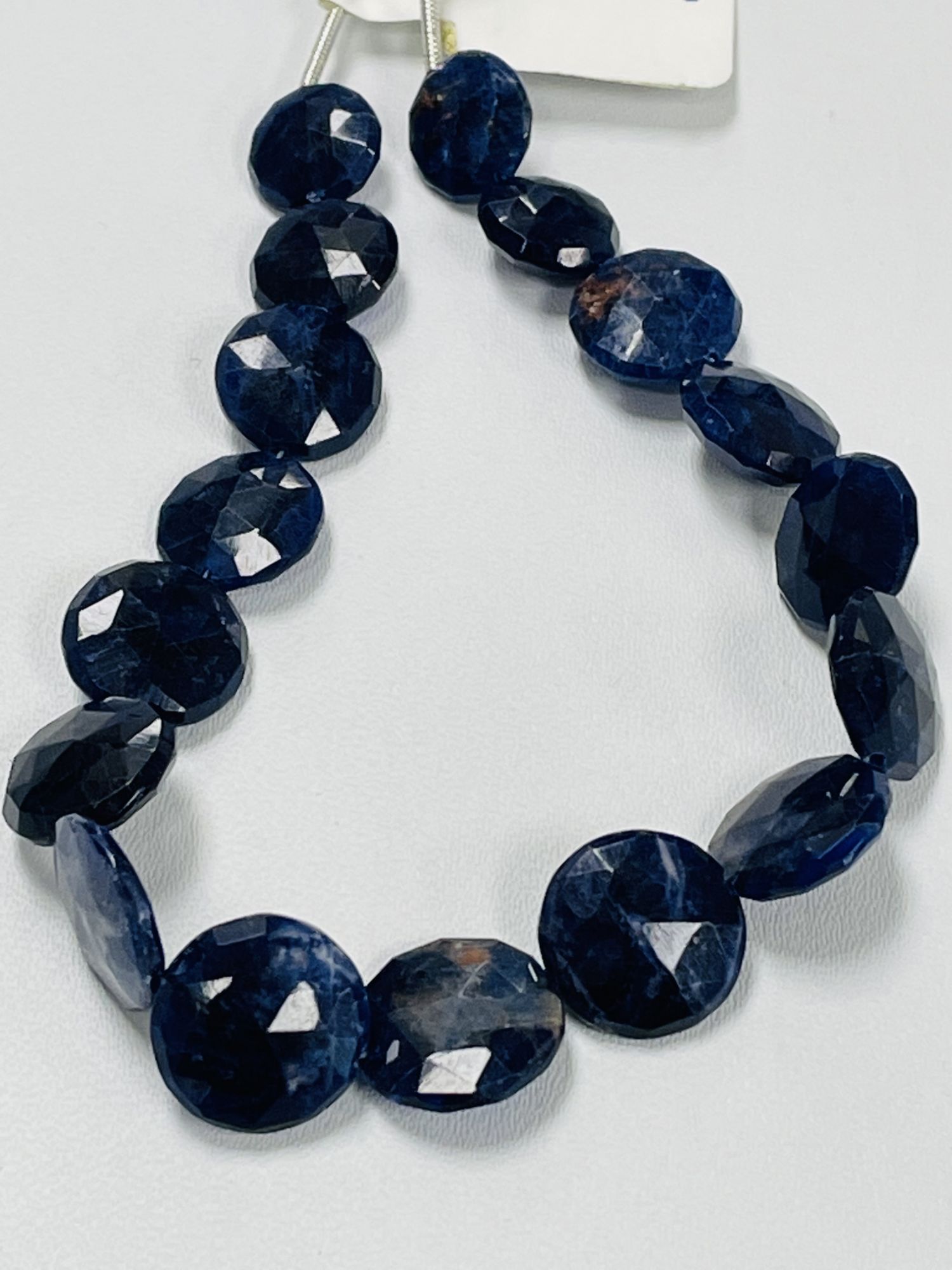 Sodalite Coin Faceted