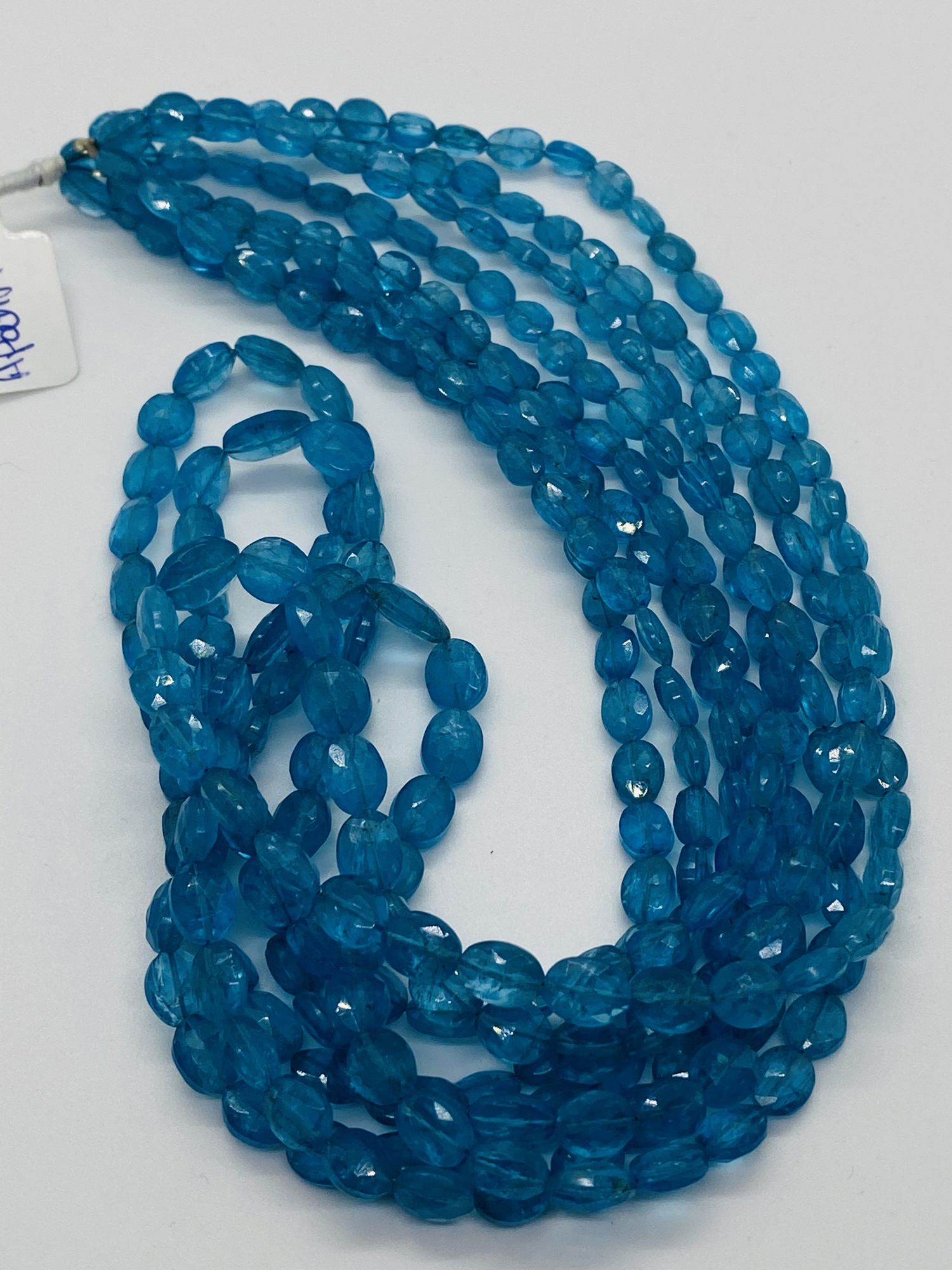 Peacock Apatite Ovals Faceted
