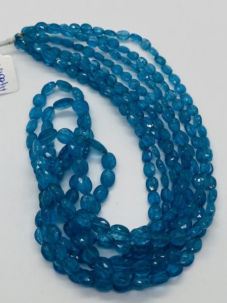 Peacock Apatite Ovals Faceted