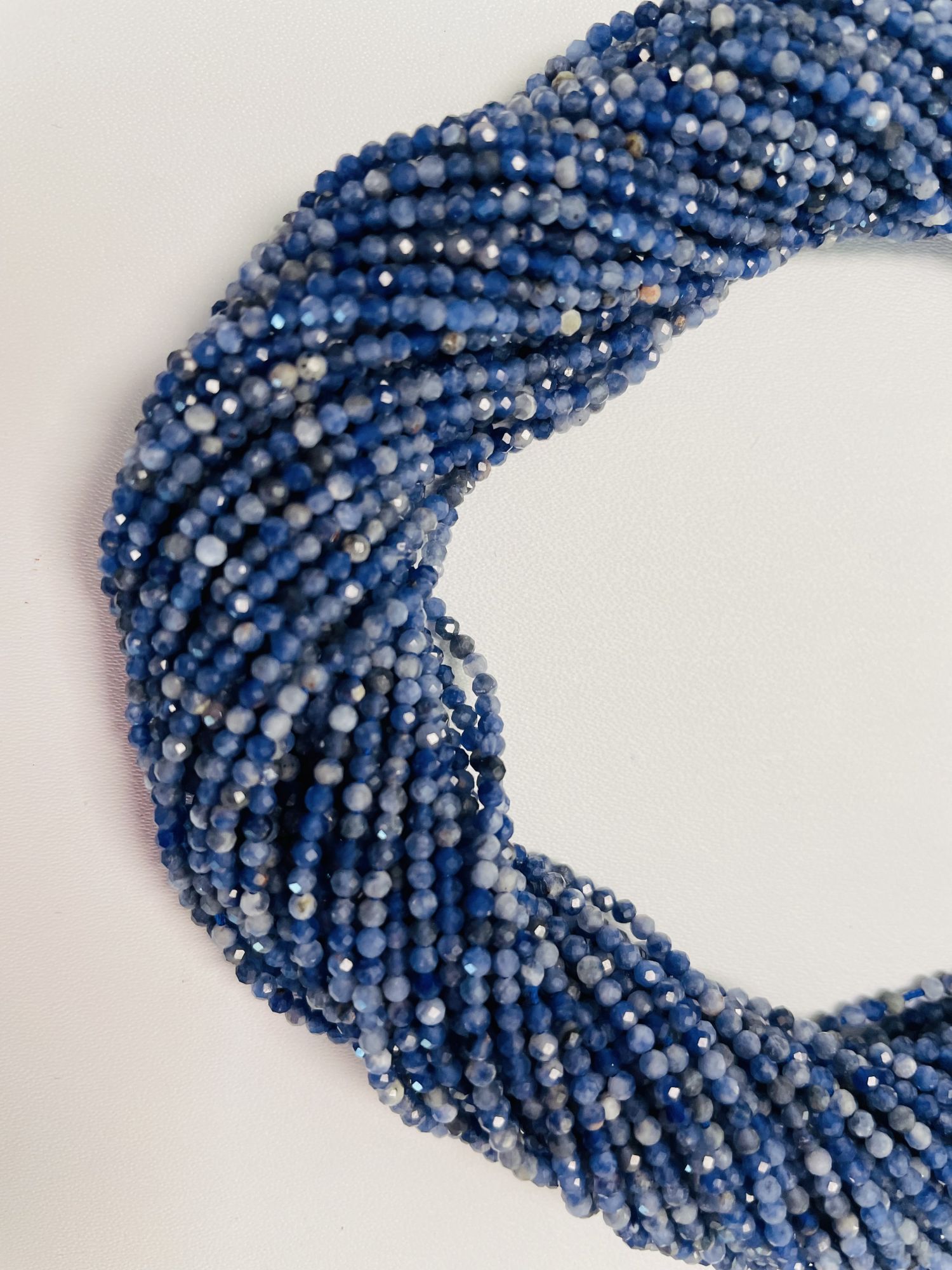 Sodalite Rondelle Faceted