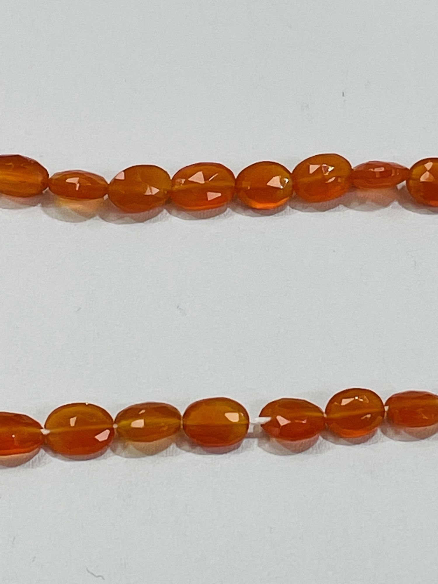 Carnelian Oval Faceted