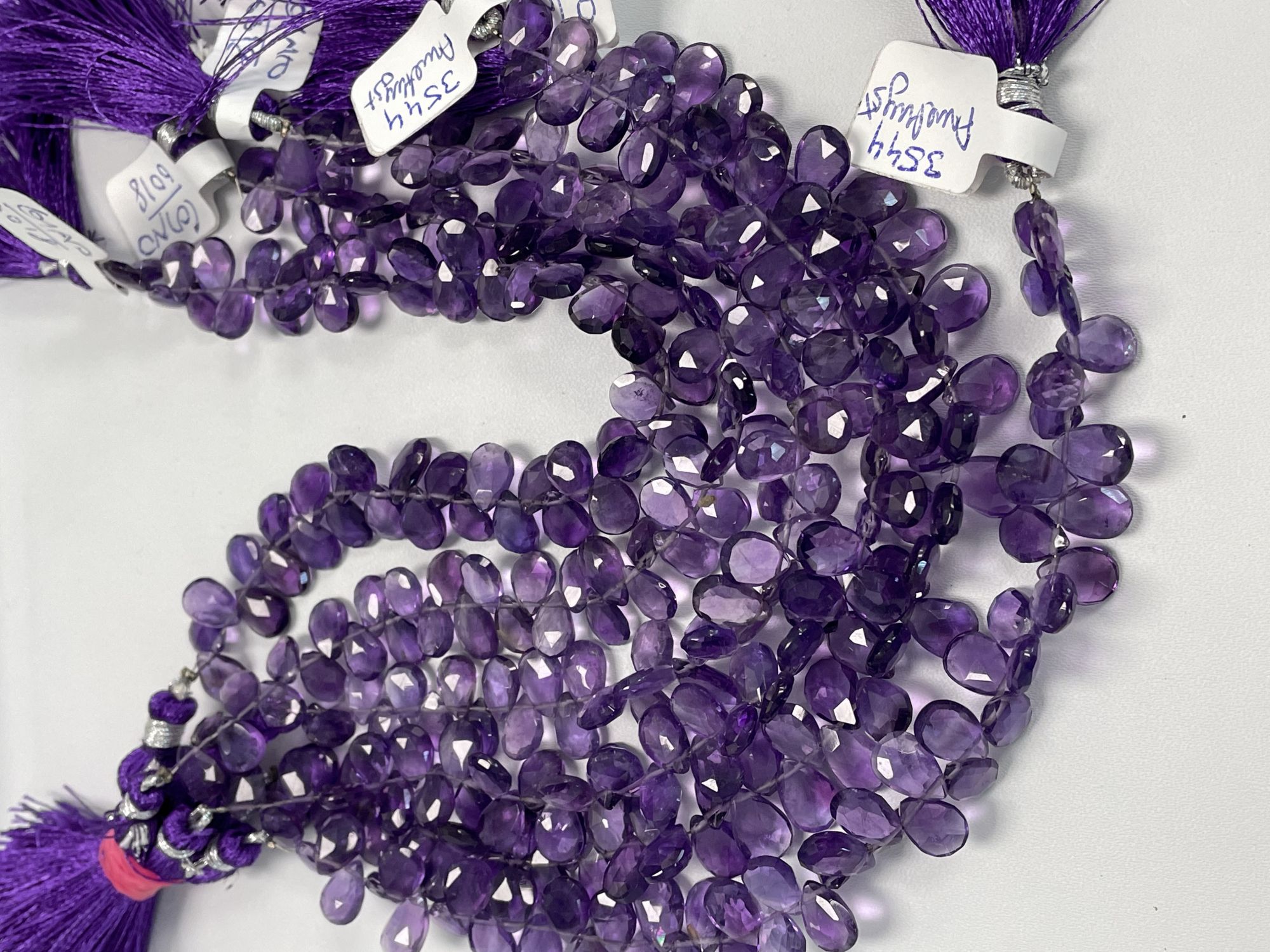 Purple Amethyst Pear Faceted