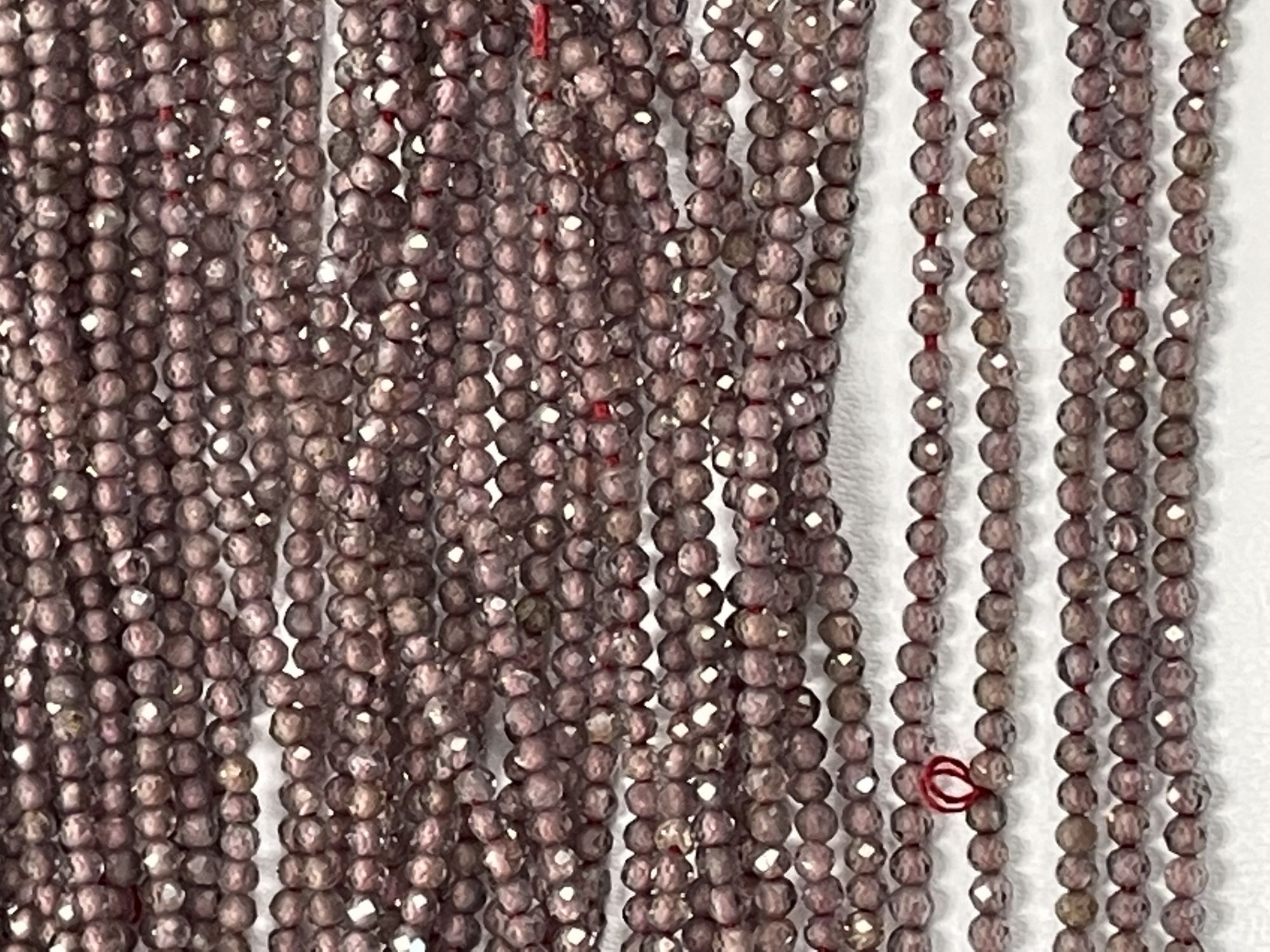 Color Change Garnet Rondelle Faceted