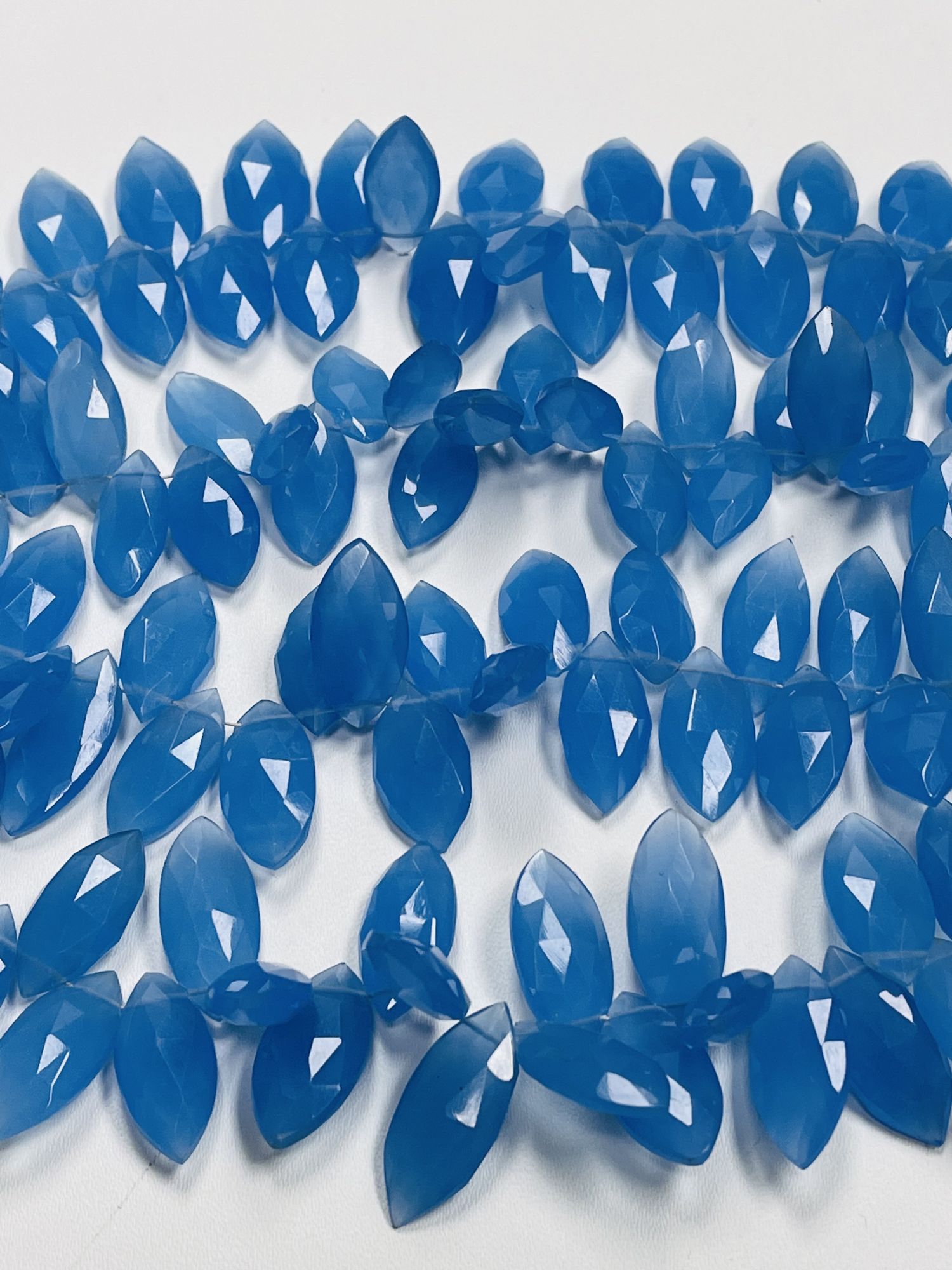 Blue Chalcedony Marquise Faceted