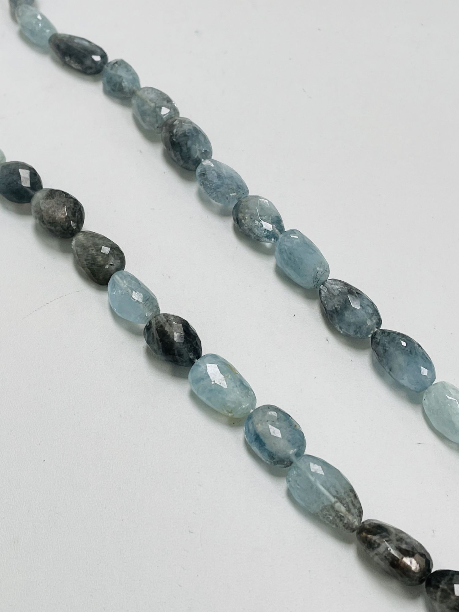 Copper Aquamarine Nugget Faceted