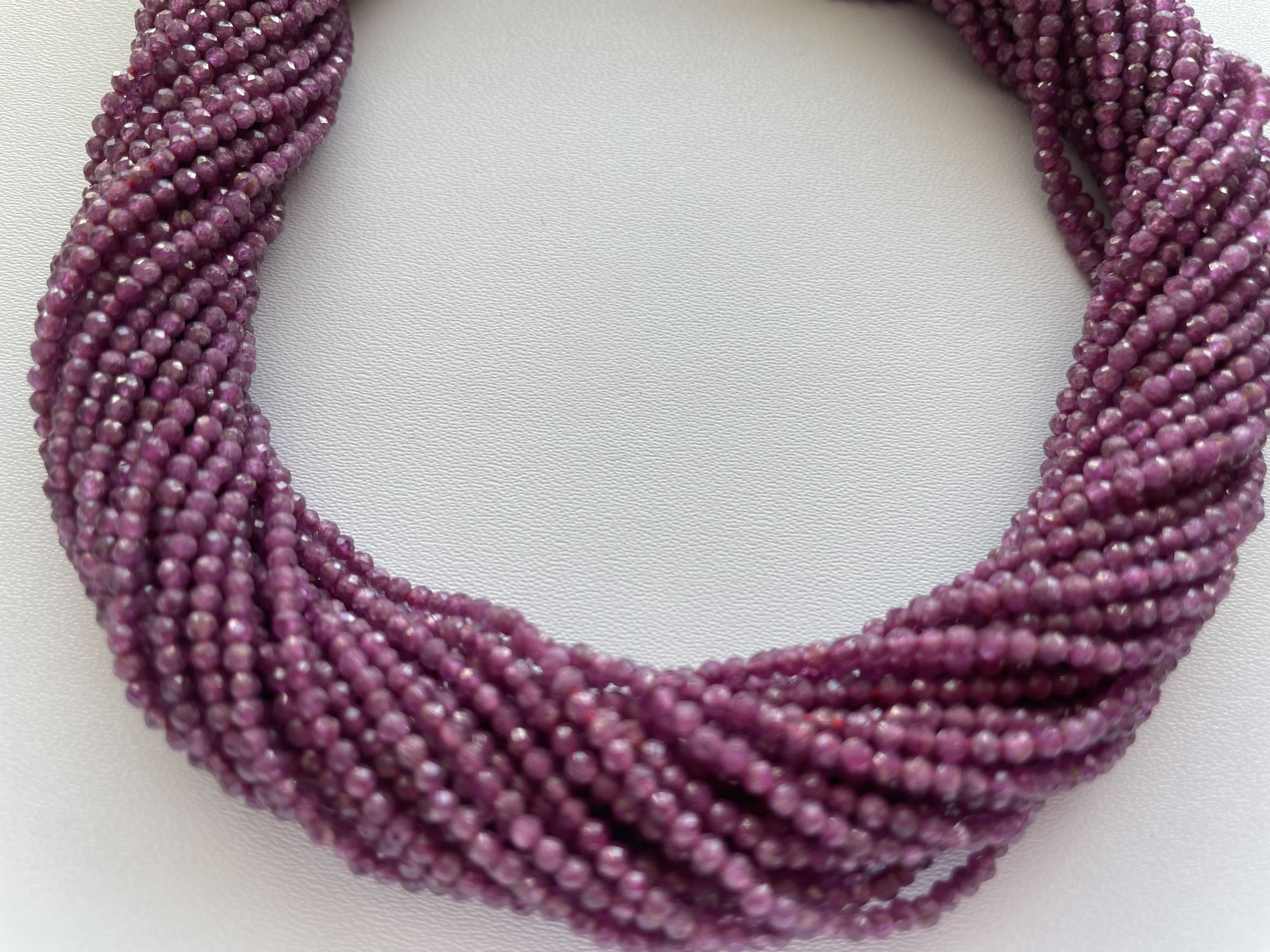 Natural Ruby Rondelle Faceted