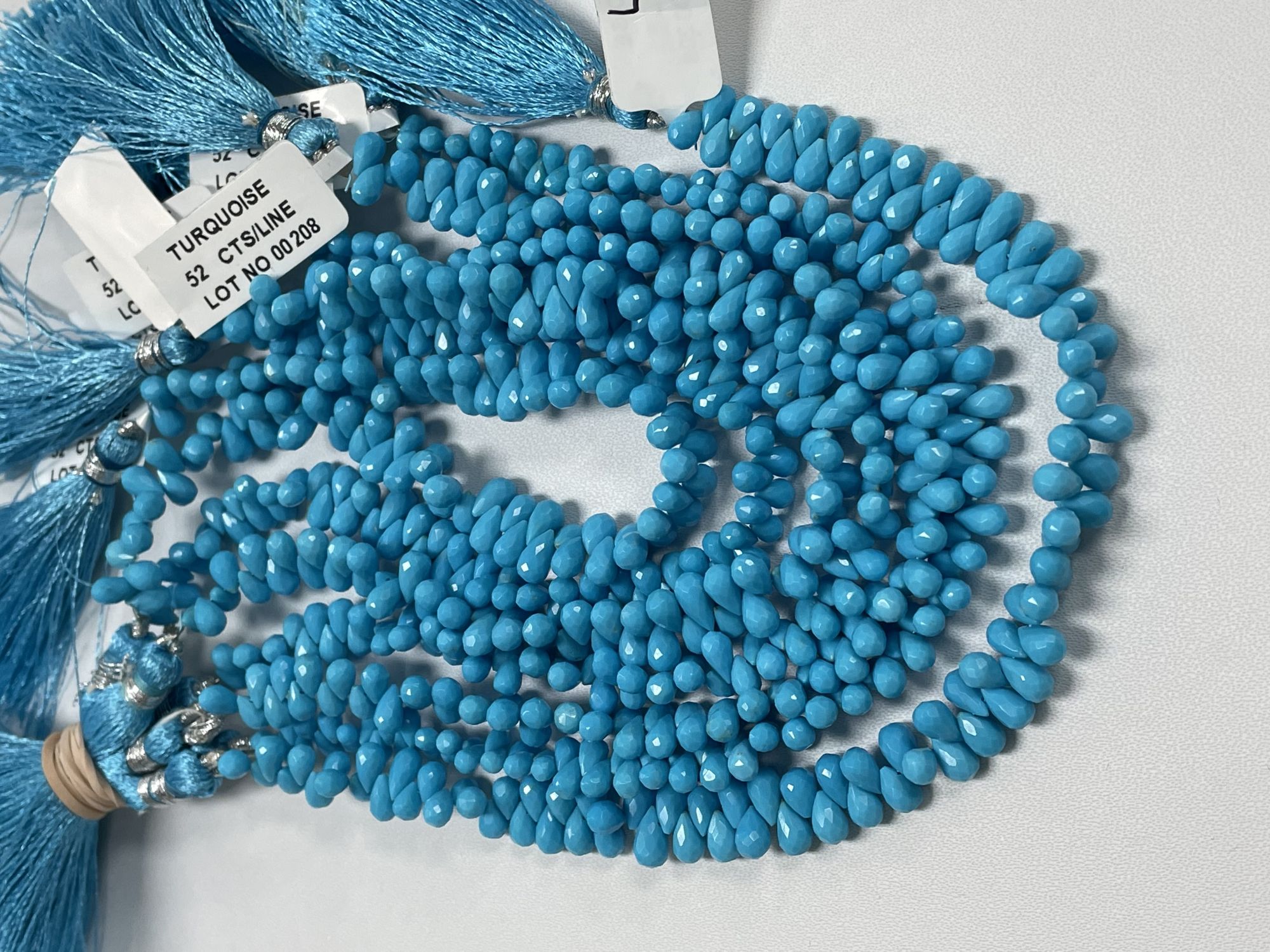 Turquoise Drop Faceted