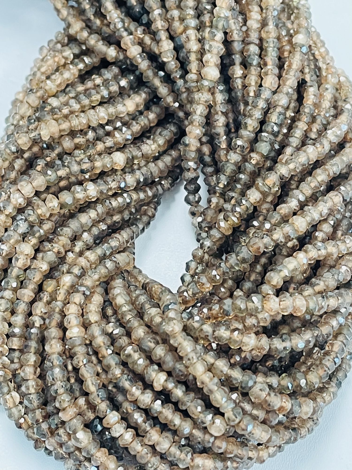 Andalusite Rondelle Faceted