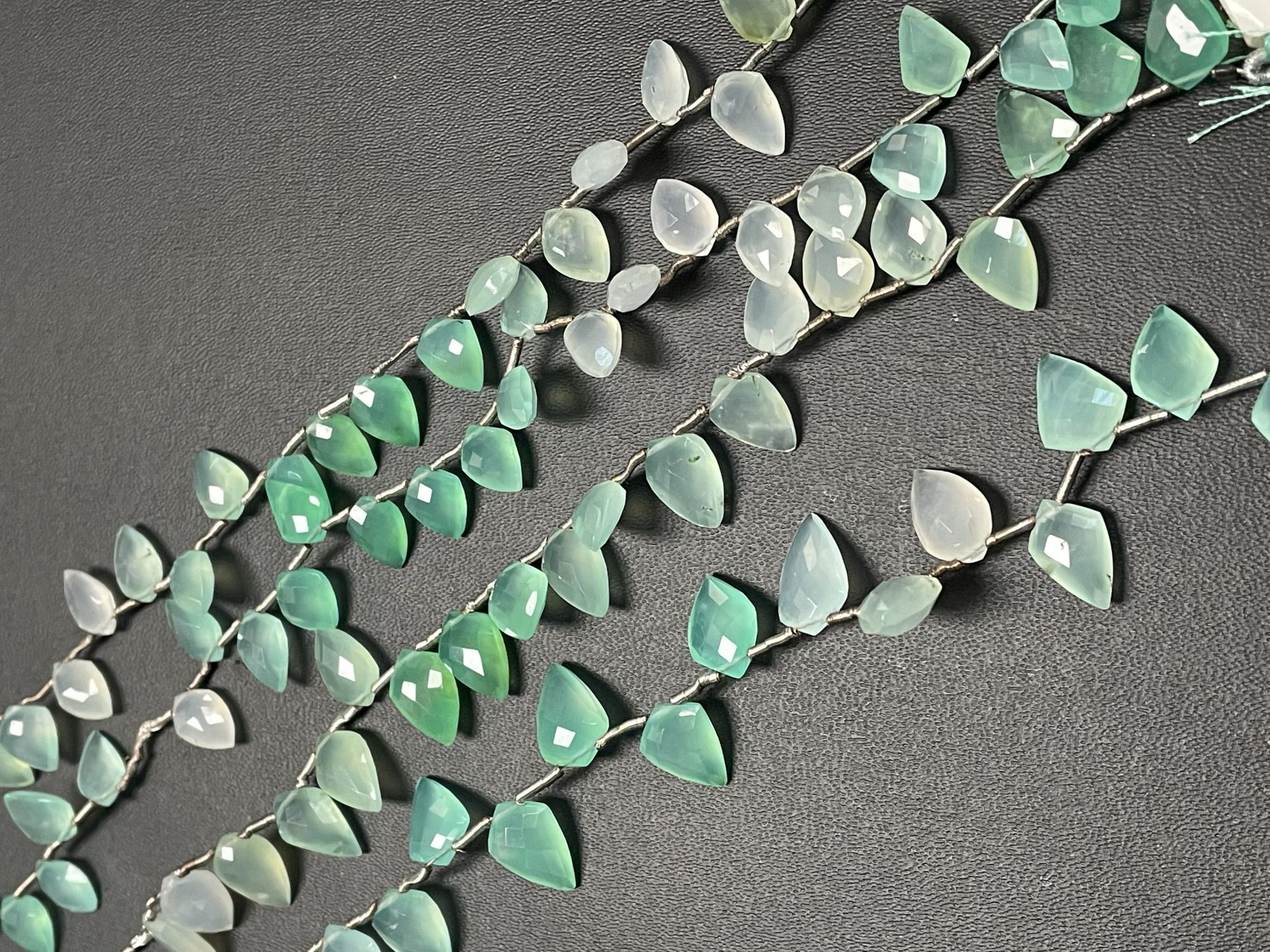 Chrysoprase Fancy cut Faceted Kite Shape
