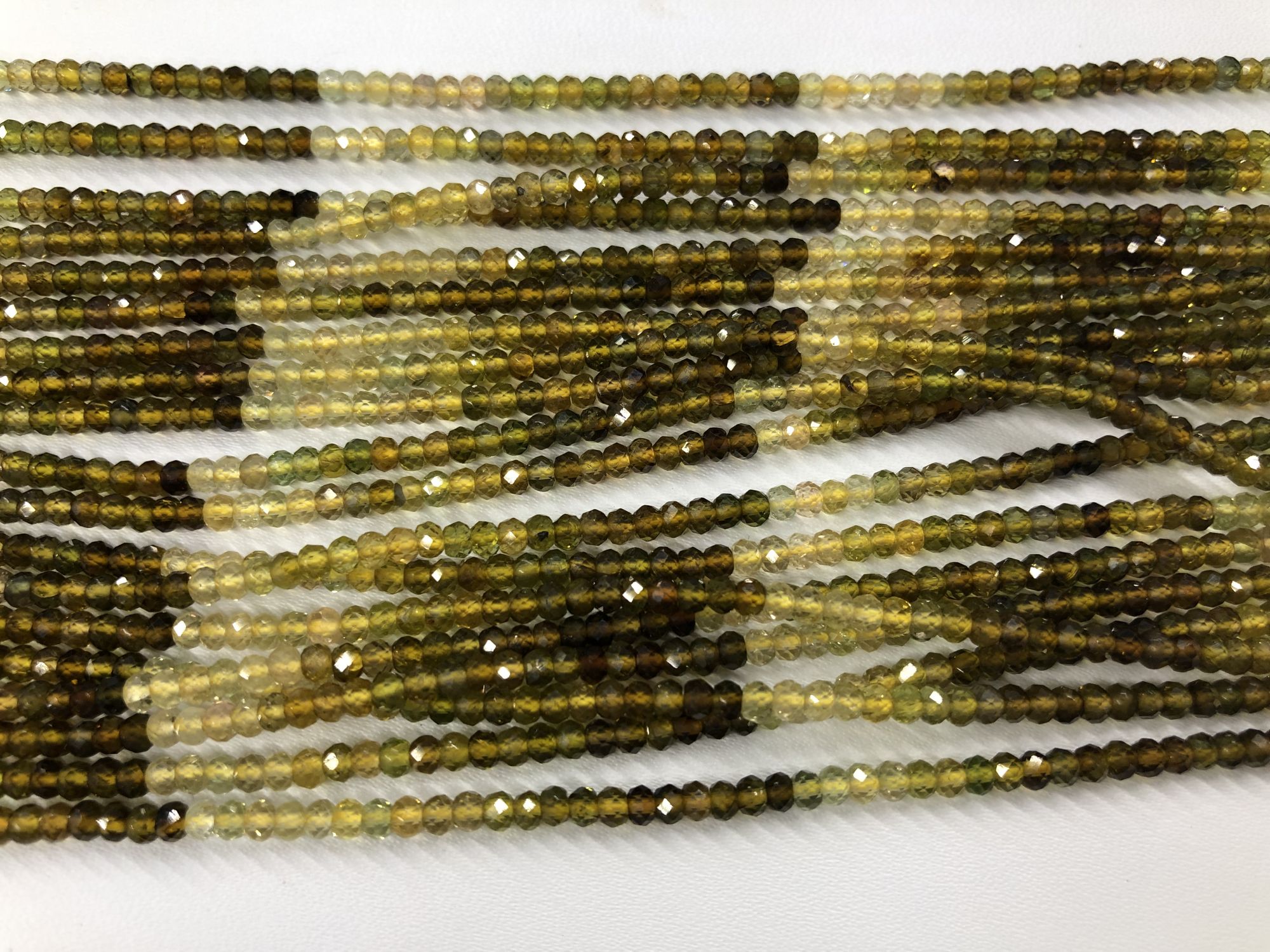 Natural Tourmaline Rondelles Faceted
