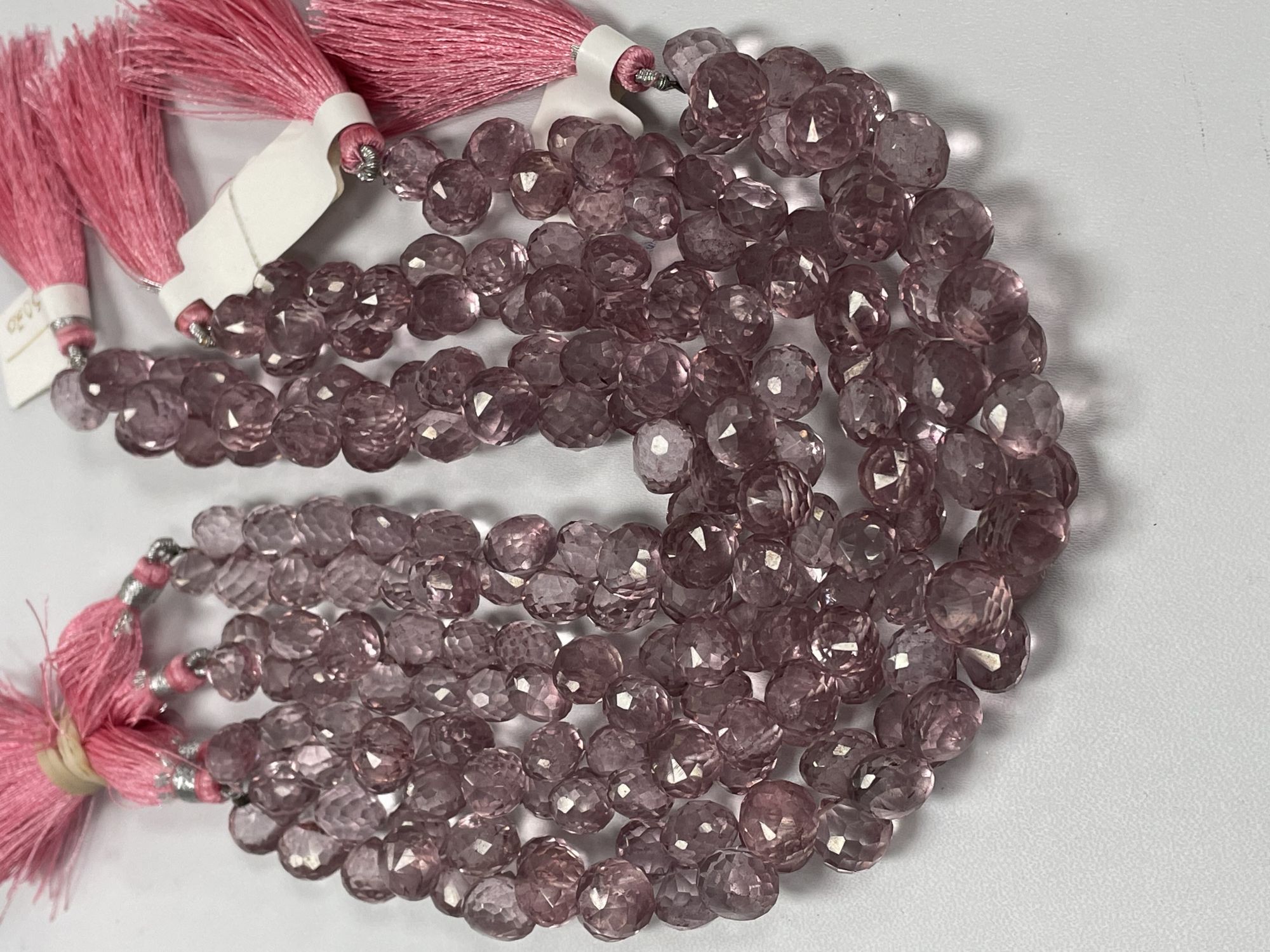 Pink Mystic Quartz Onion Faceted