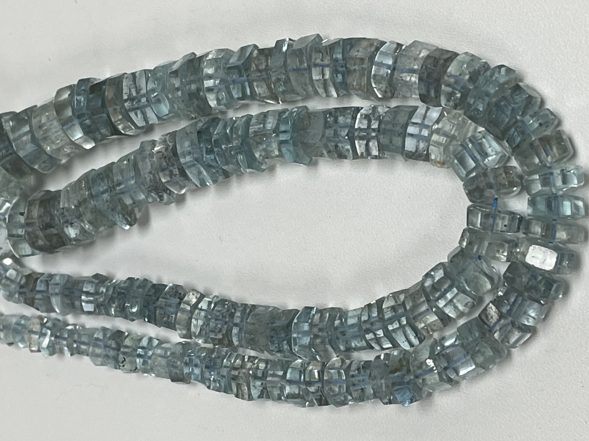 Copper Aquamarine Bolt Faceted