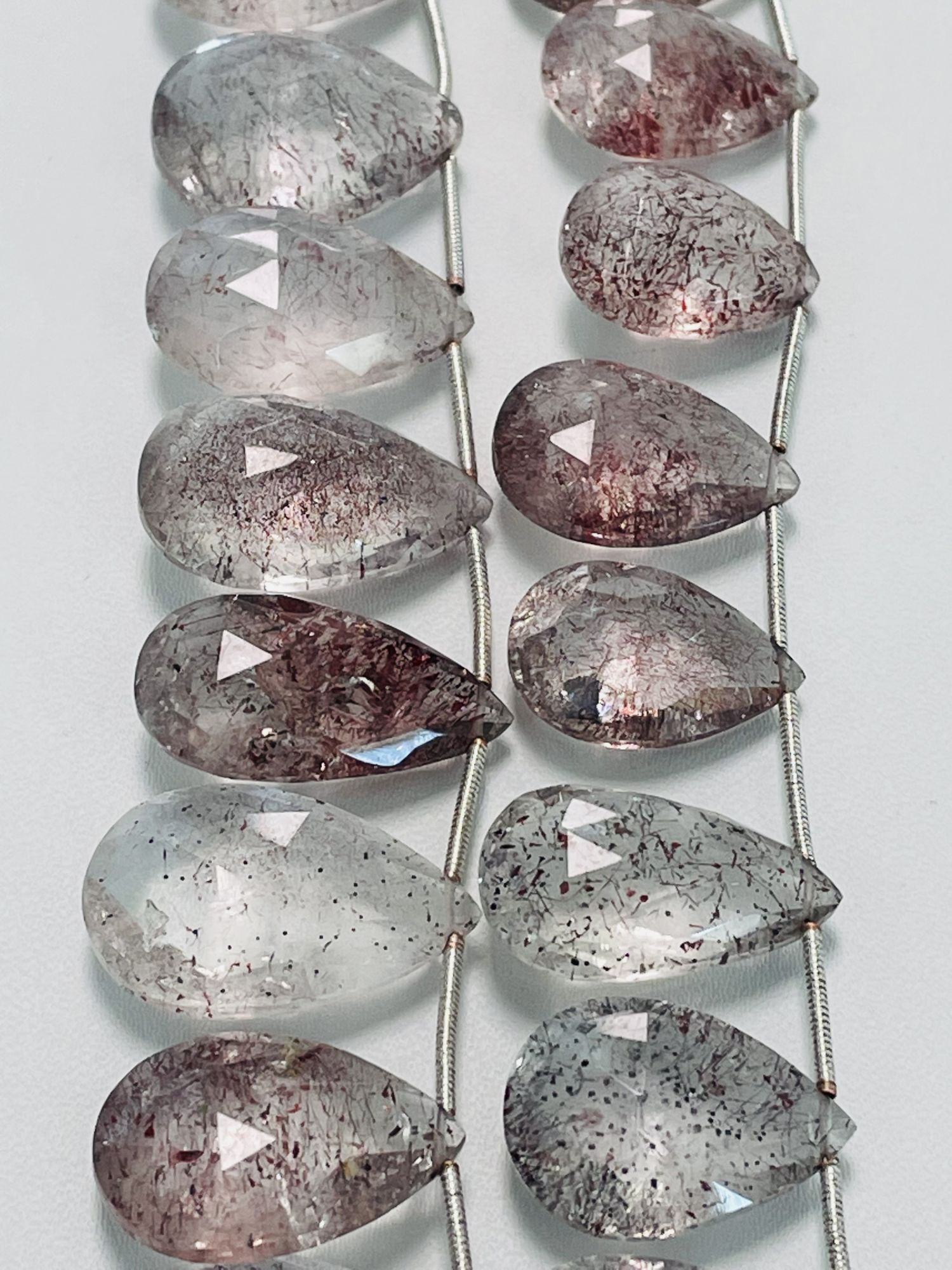 Moss Amethyst Pear Faceted