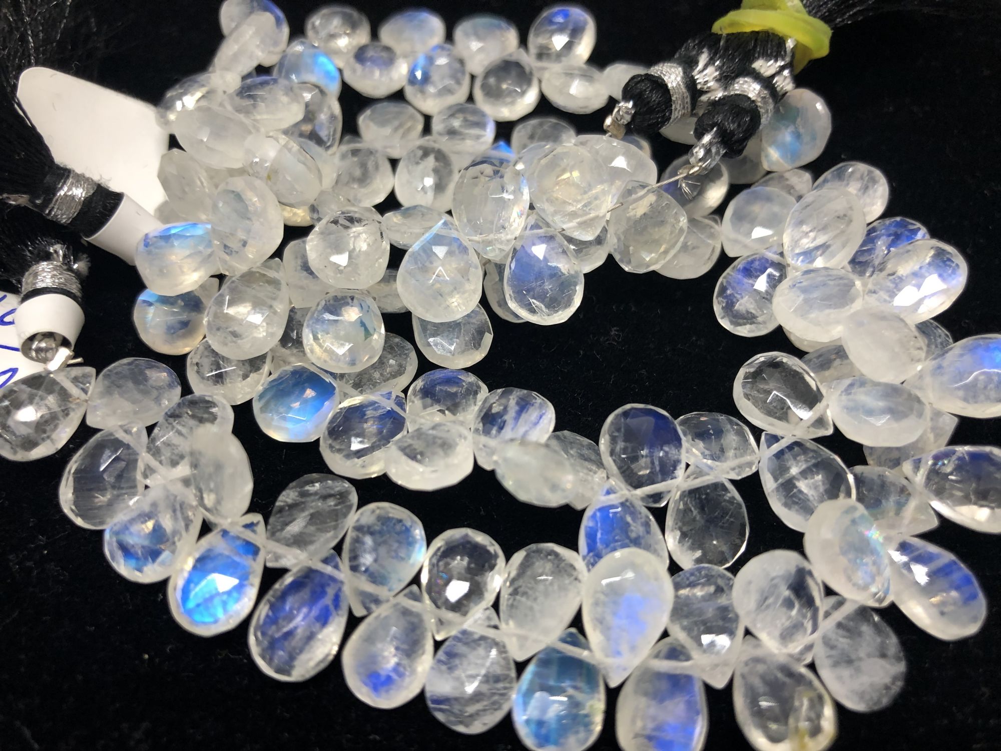 Moonstone Pears Faceted