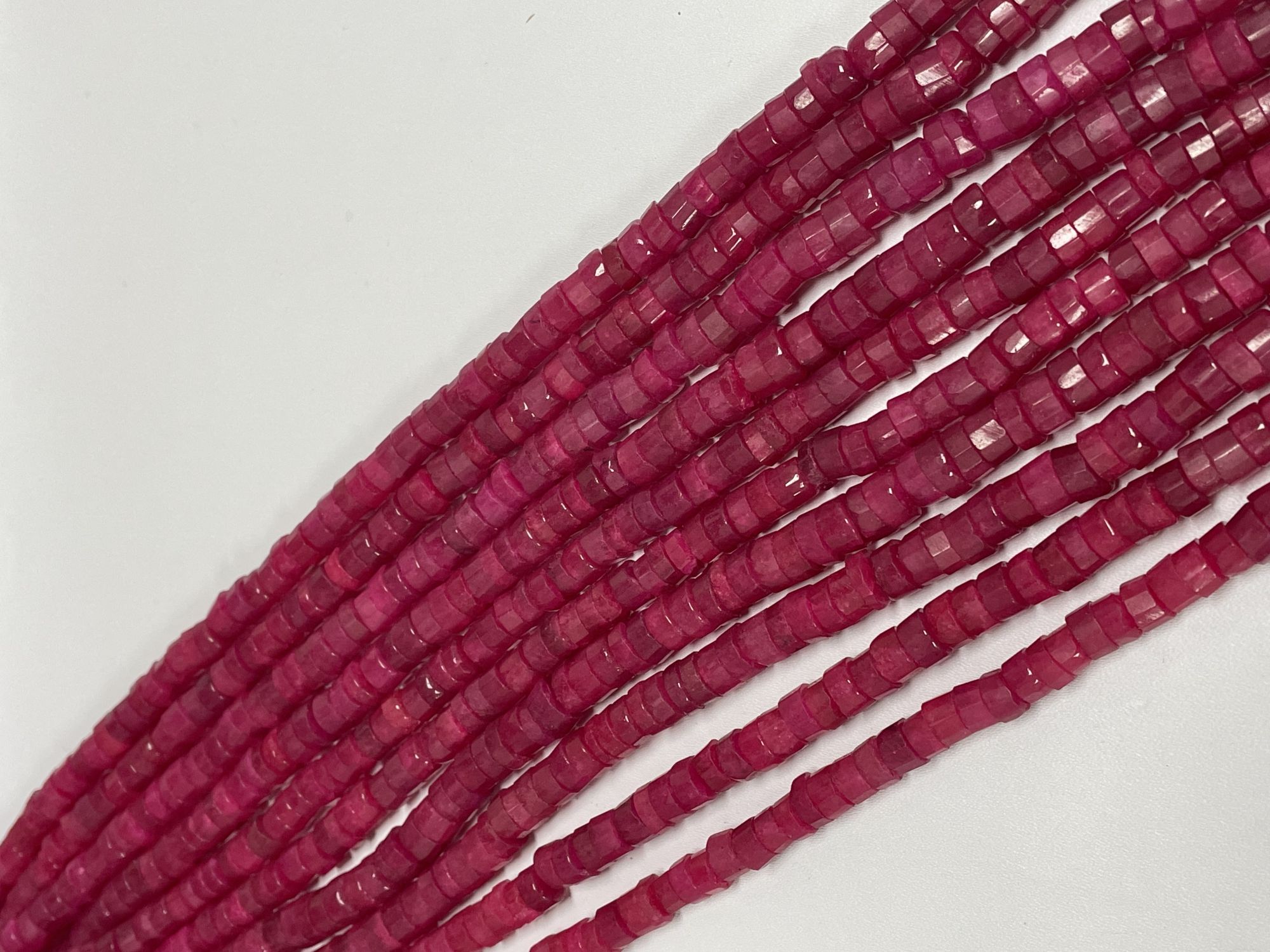 Pink Chalcedony Tire Faceted