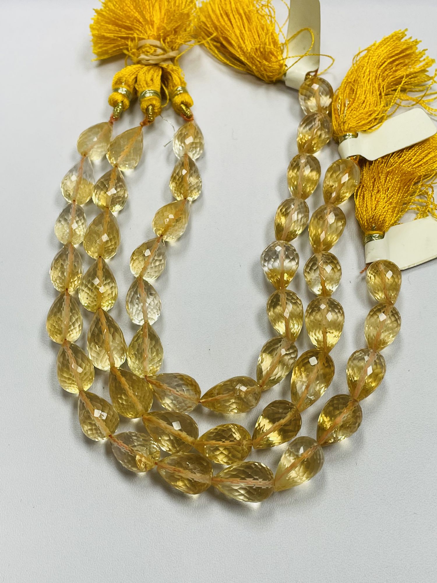Citrine Drop Faceted
