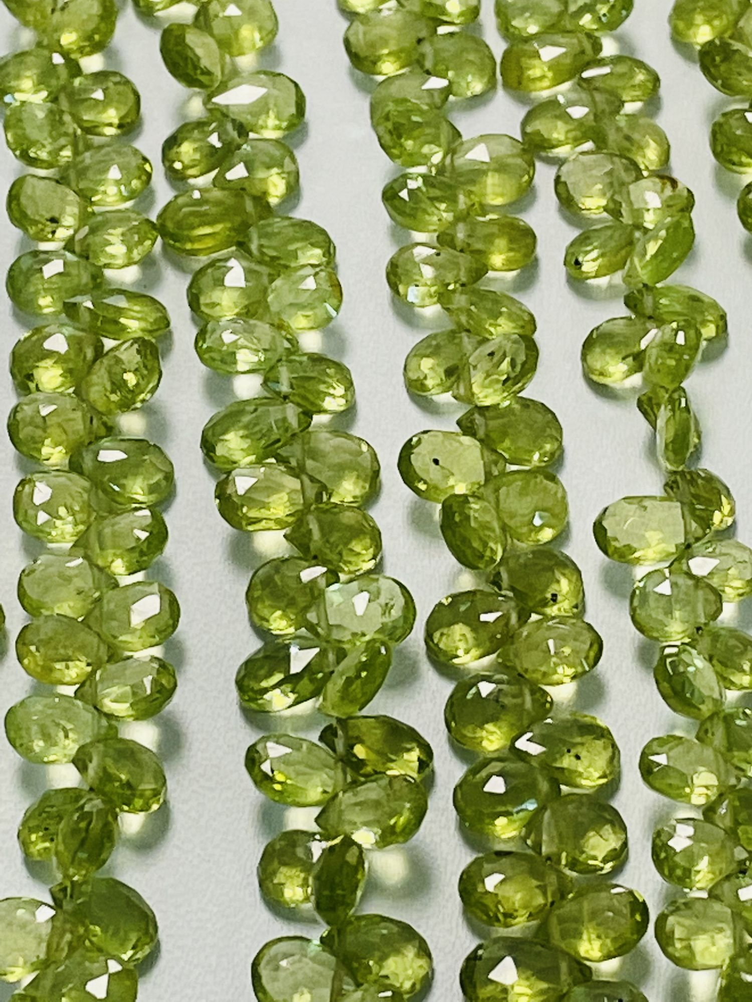 Peridot Pear Faceted