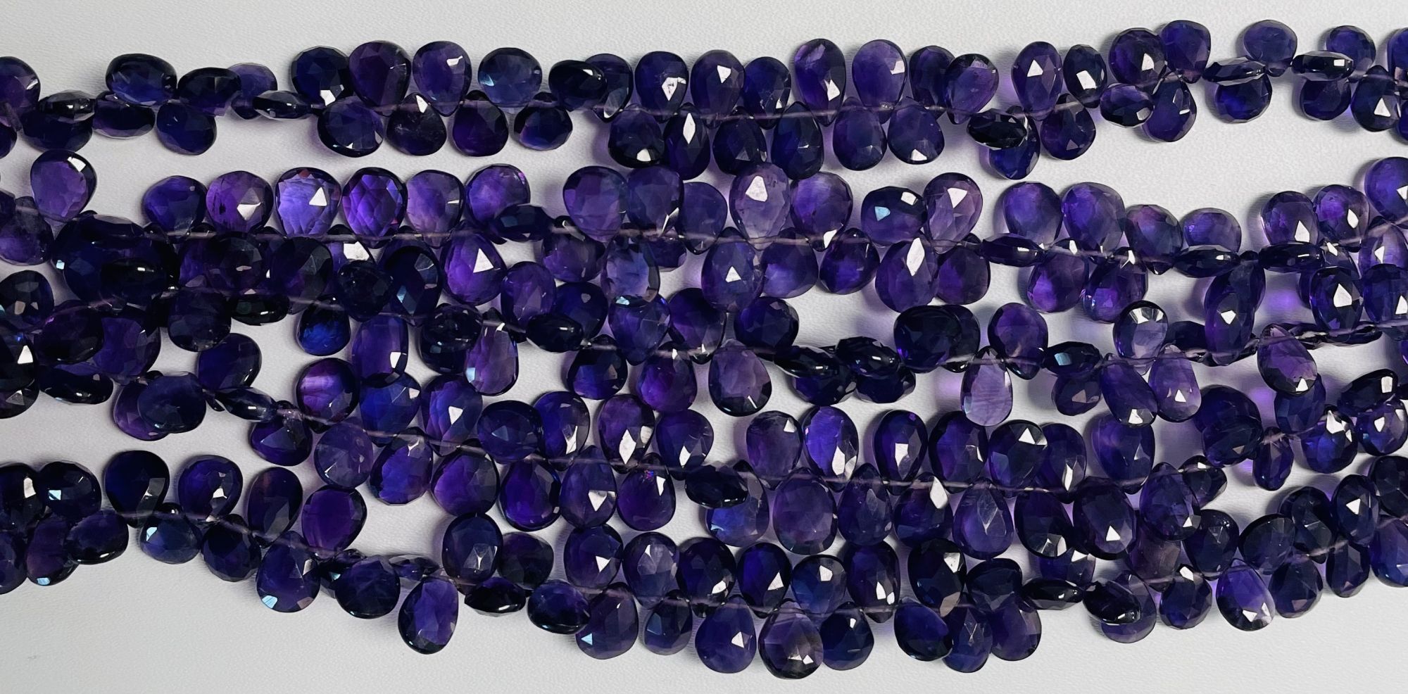 Purple Amethyst Pear Faceted