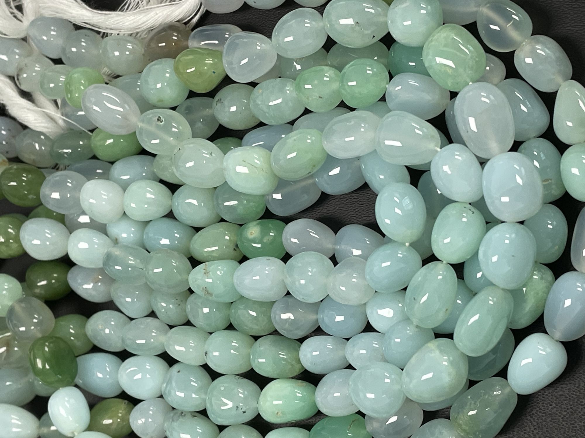 Shaded Green Opal Nugget Smooth