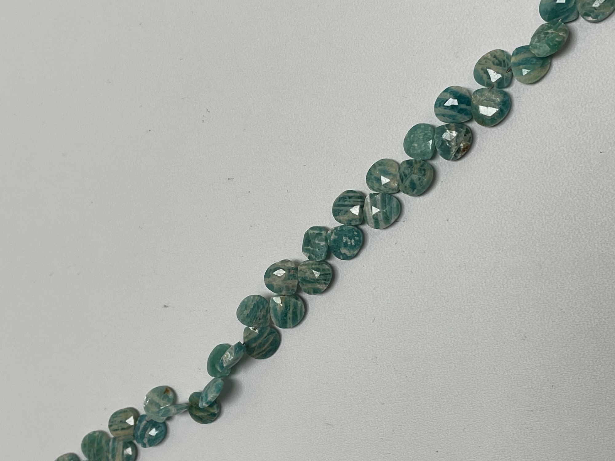 Amazonite Heart Faceted