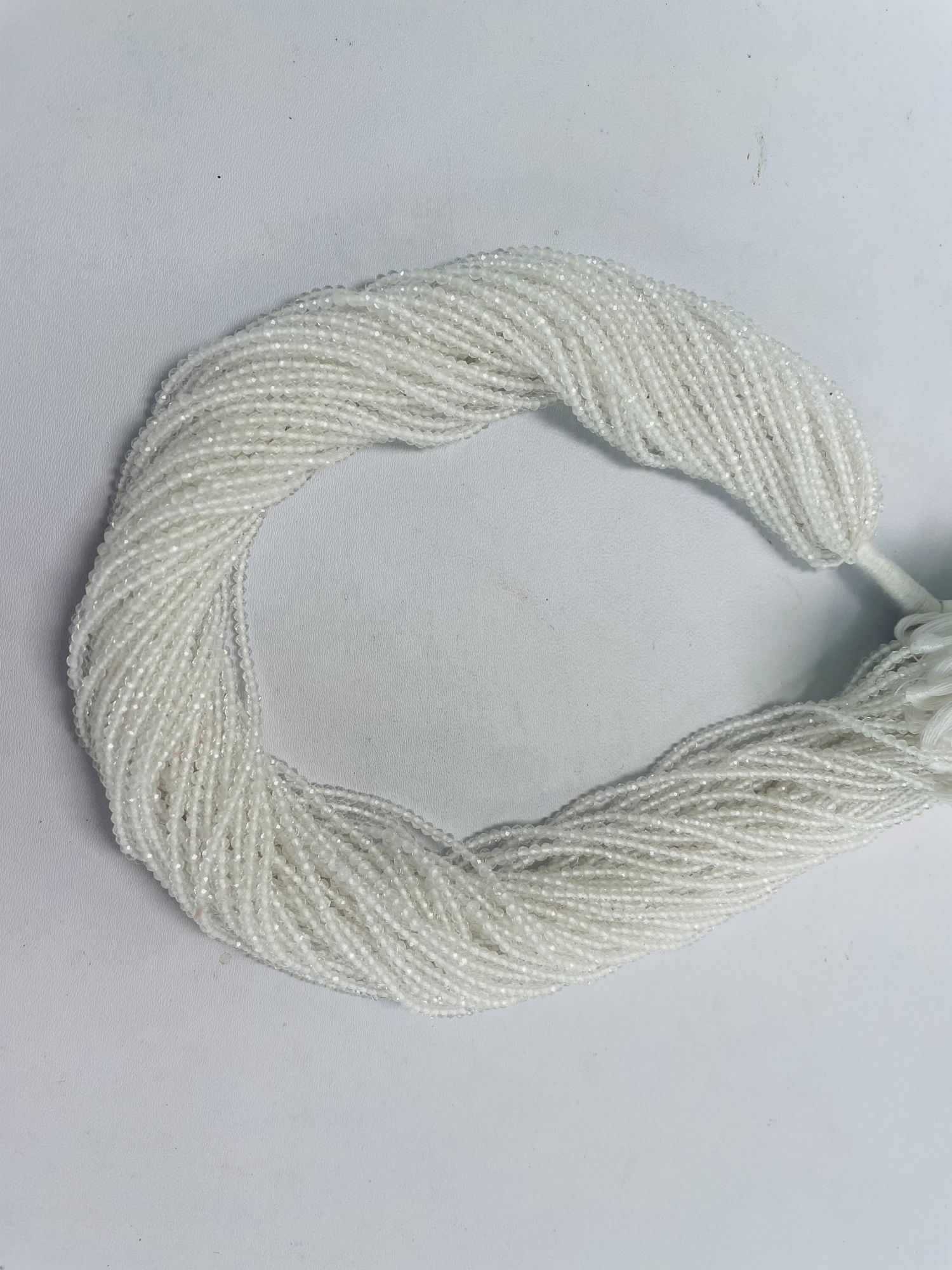 Crystal Quartz Rondelle Faceted