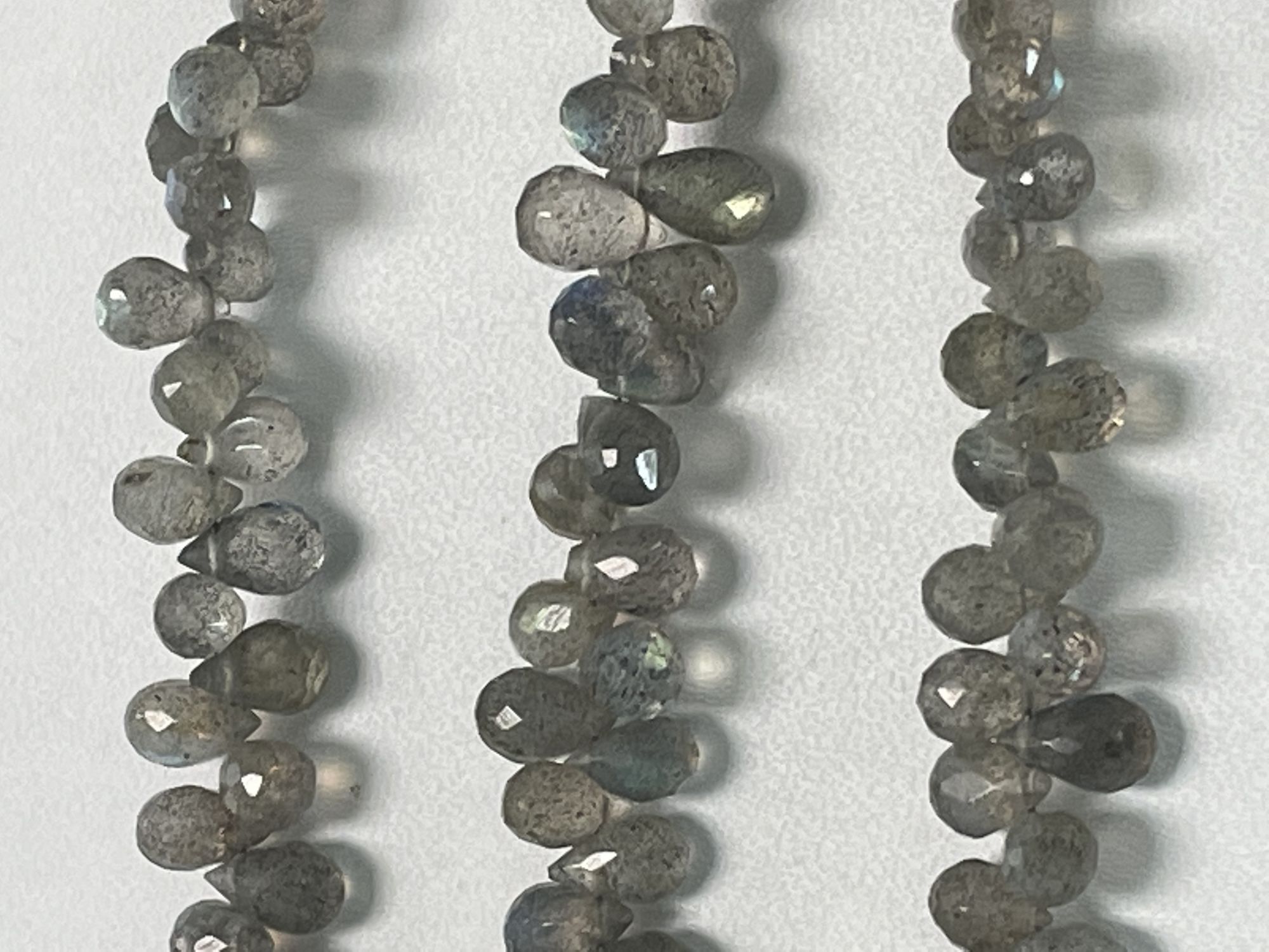 Labradorite Drop Faceted