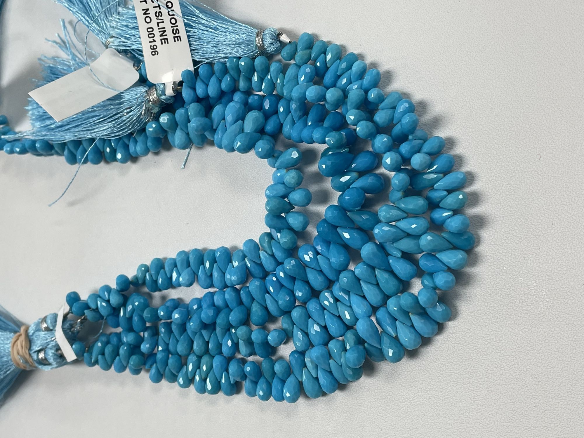 Turquoise Drop Faceted