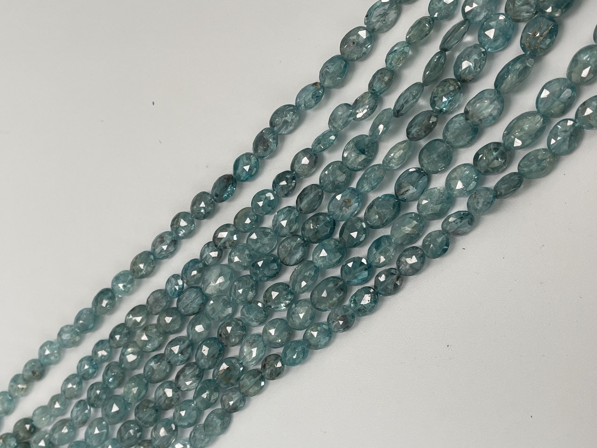 Blue Zircon Oval Faceted