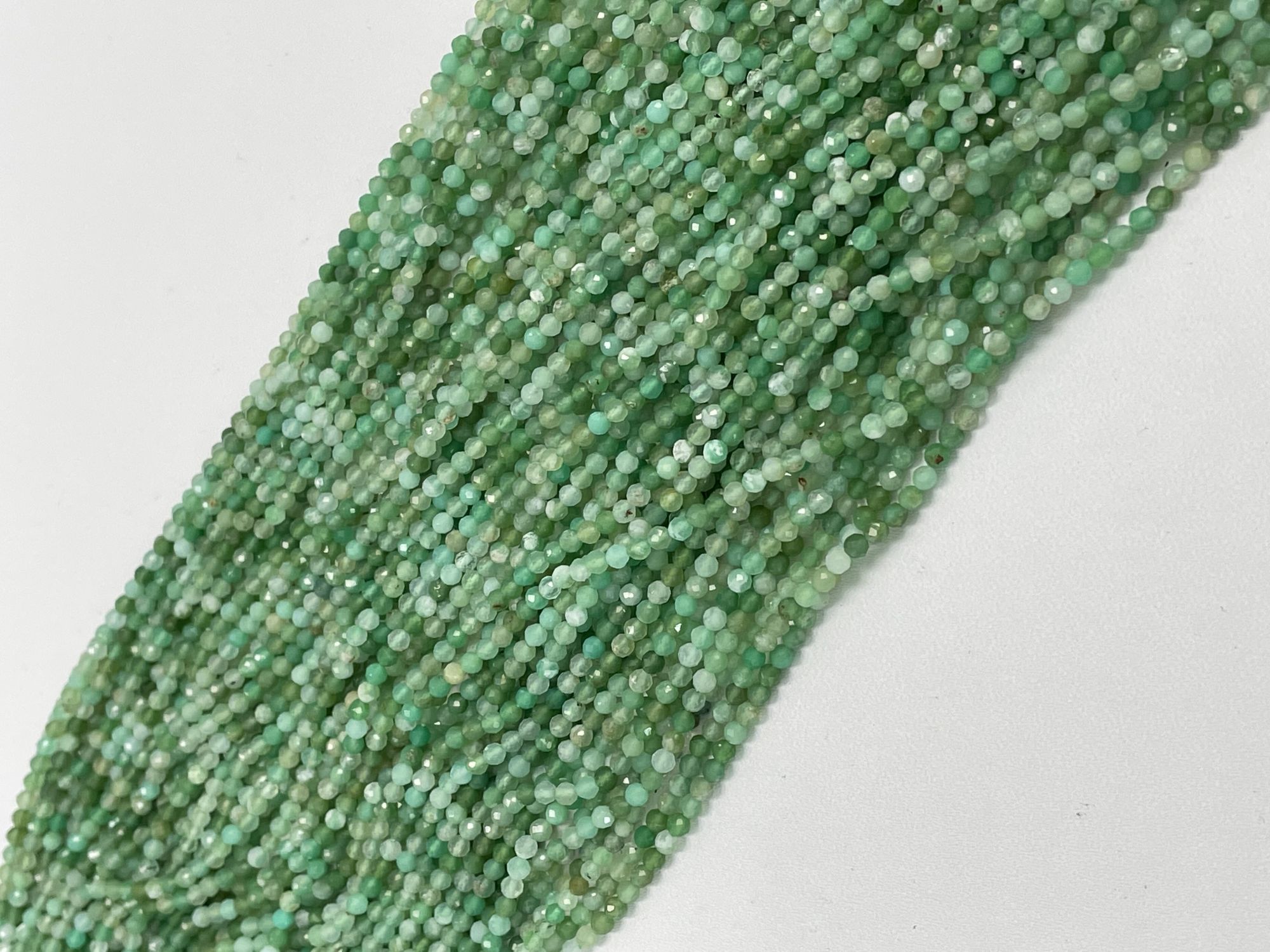 Chrysoprase Rondelle Faceted