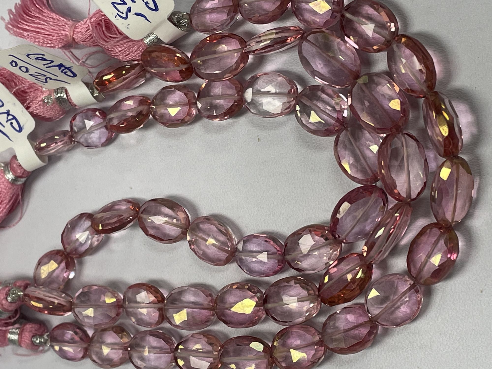 Pink Mystic Quartz Oval Faceted
