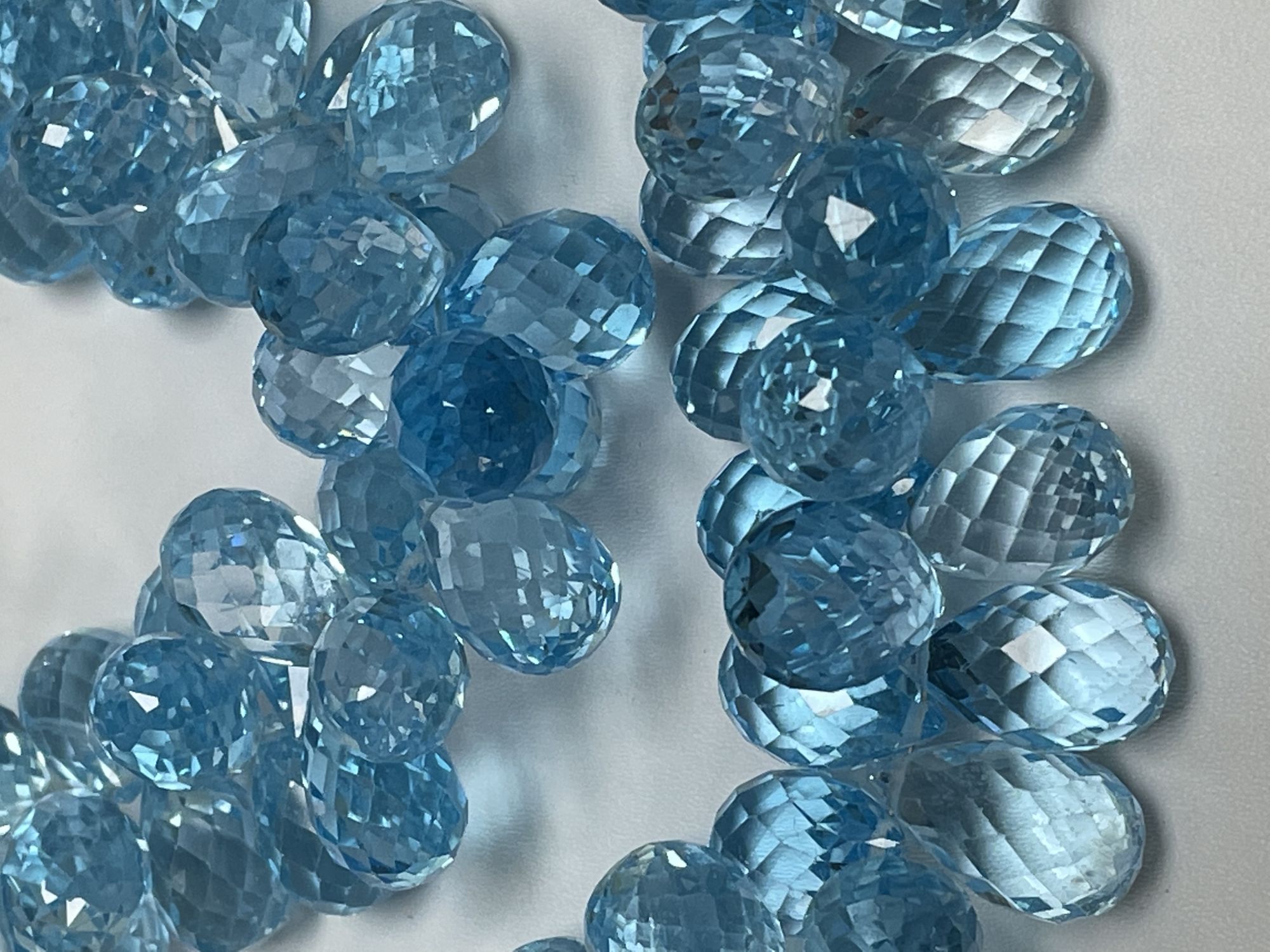 Sky Blue Topaz Drop Faceted