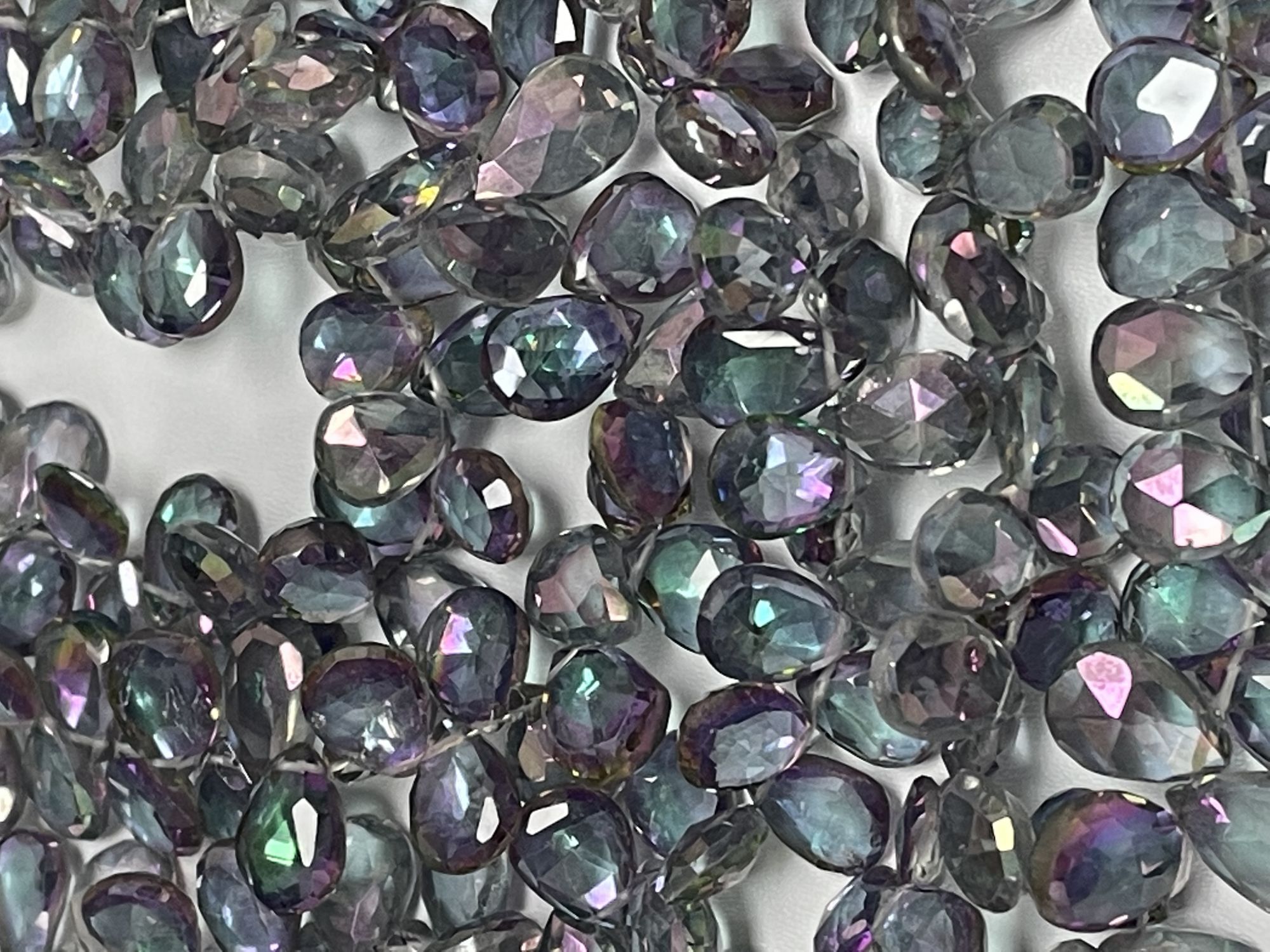 Mystic Topaz Pear Faceted
