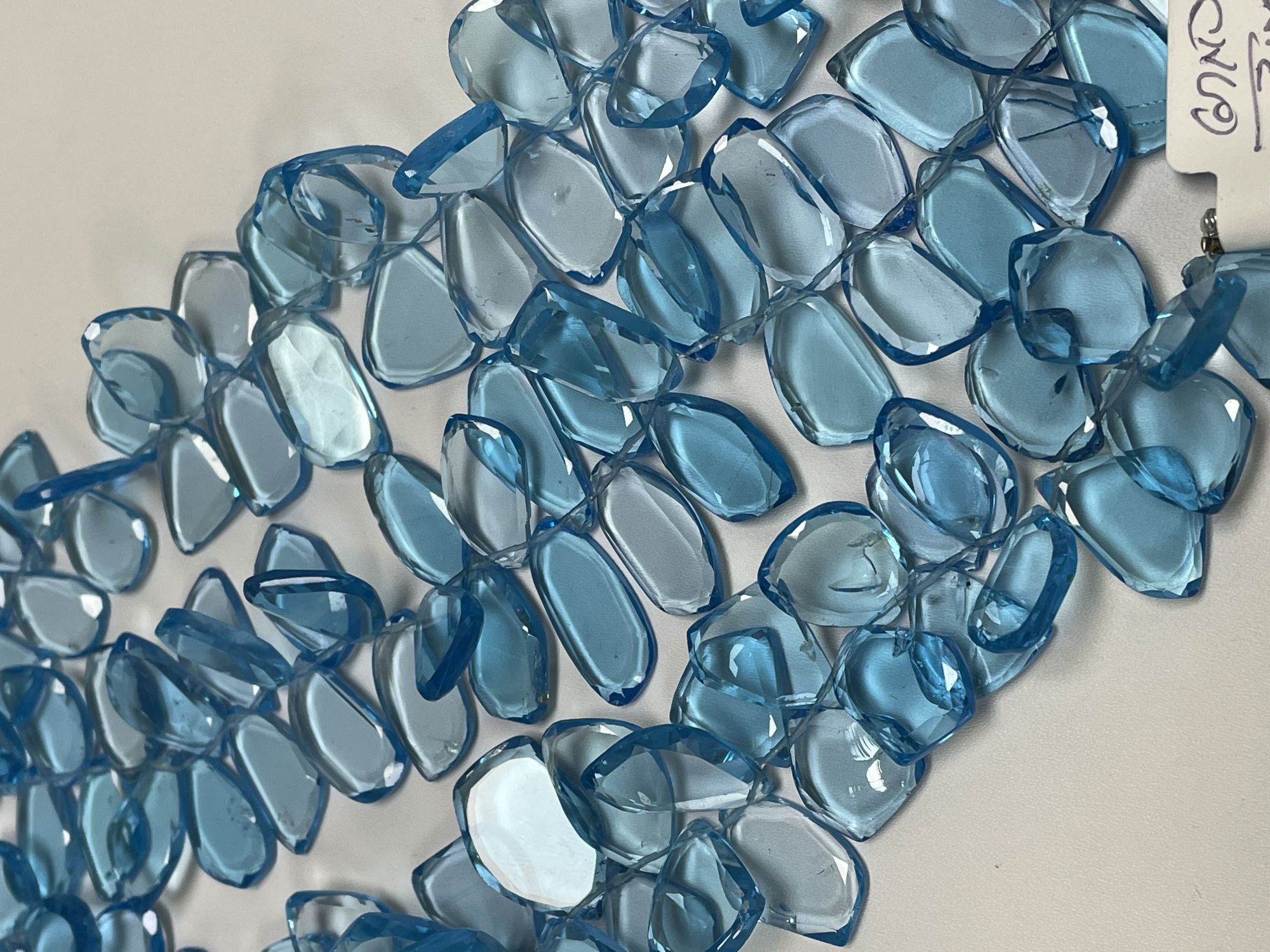 Swiss Blue Topaz Slice Smooth