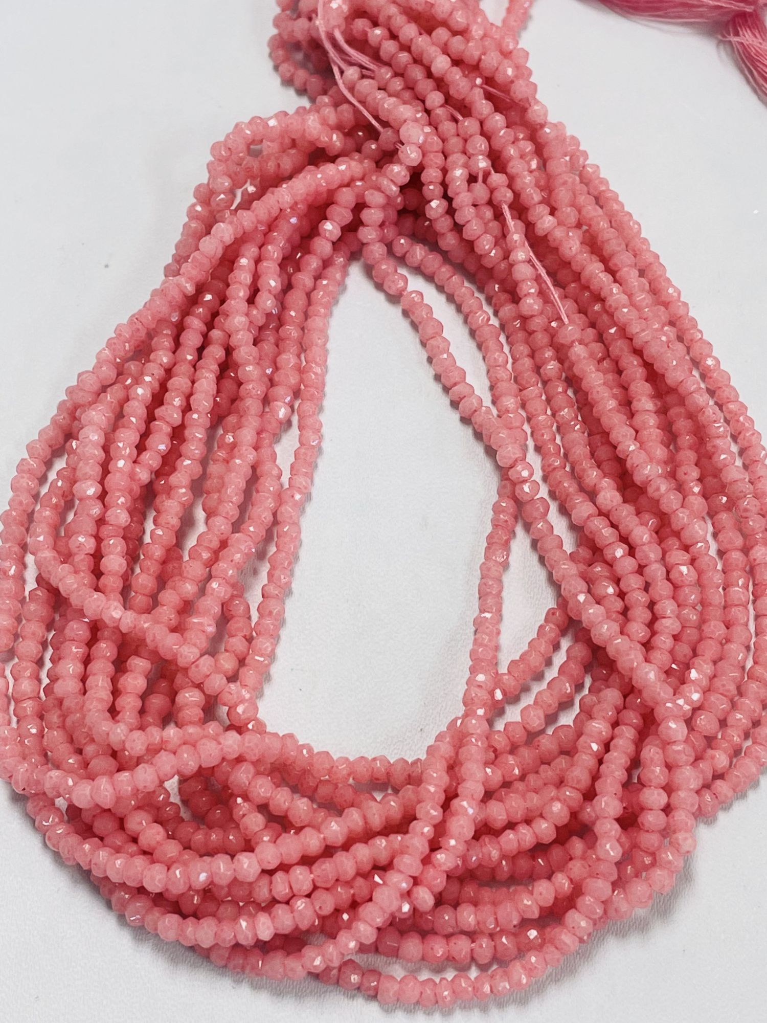 Opal Rondelle Faceted