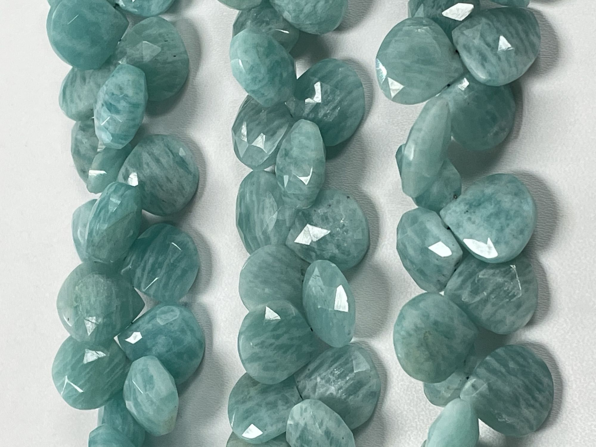 Amazonite Heart Faceted