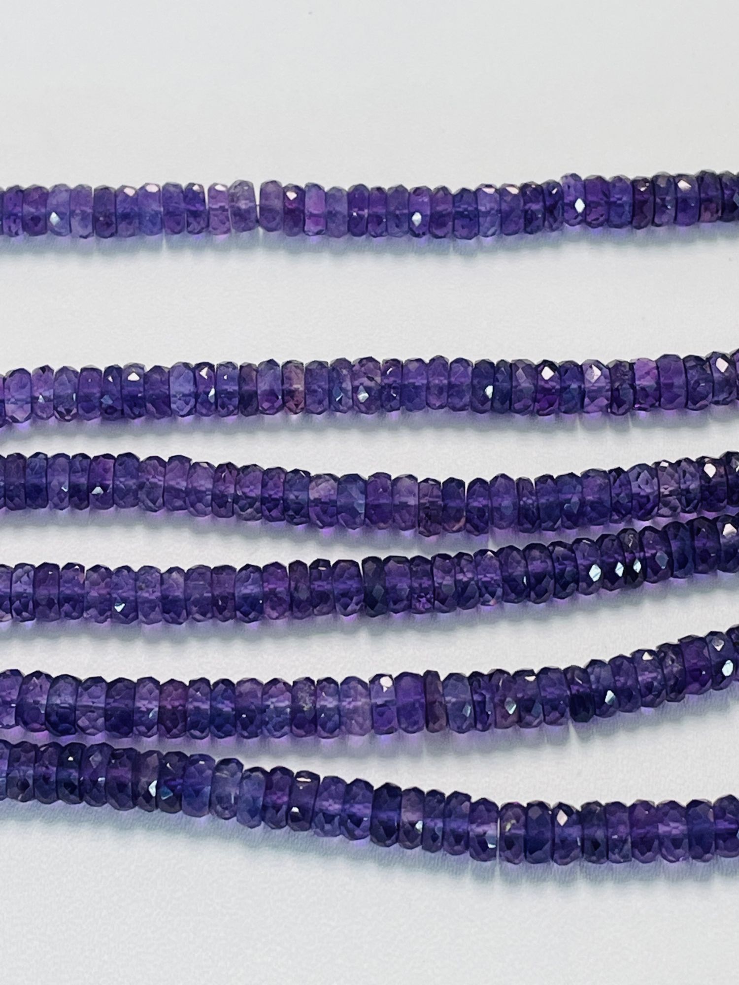 Purple Amethyst Tire Faceted